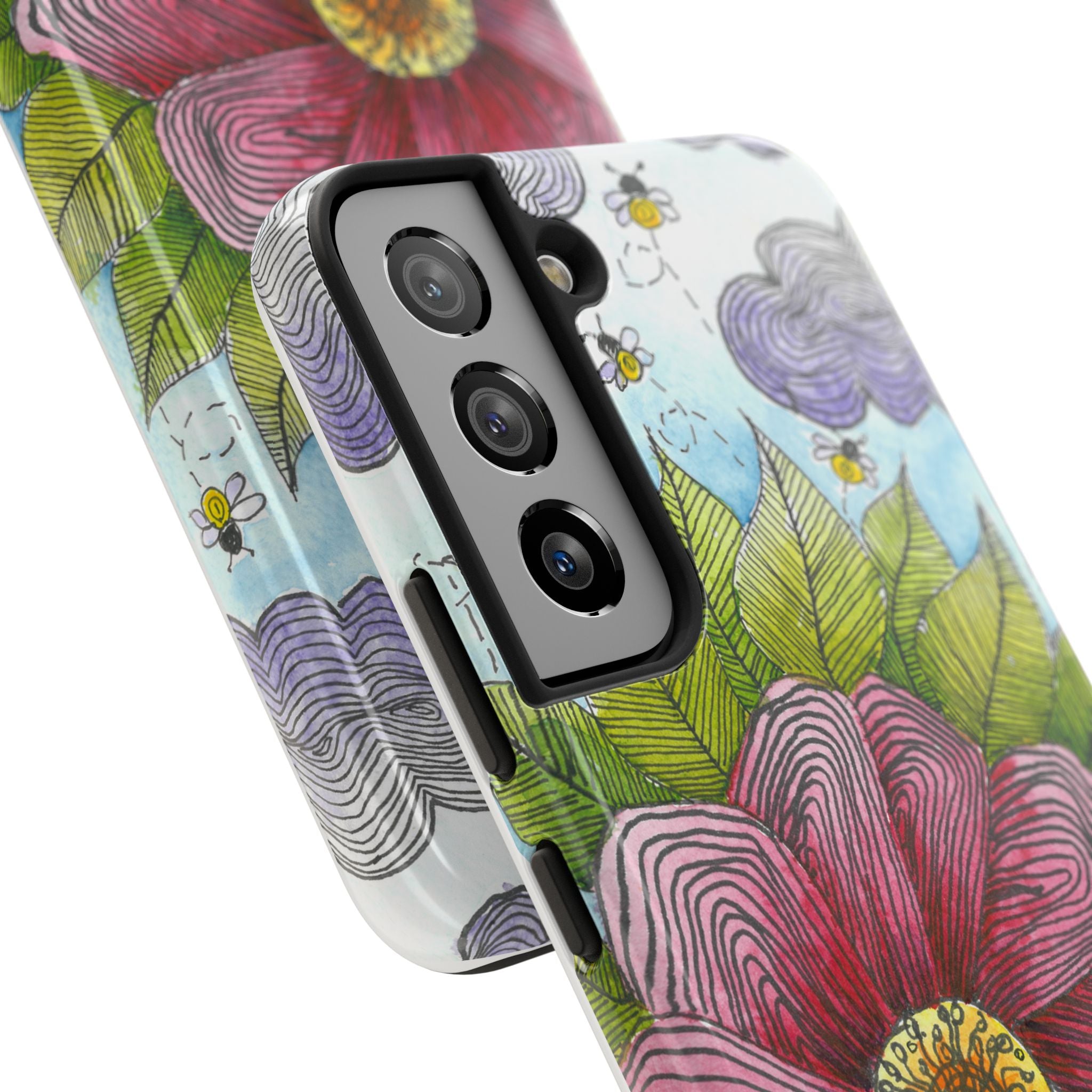 Tough Phone Case - All iPhones and Samsung Galaxys - Exciting Abstract Design  #4 Bloom'n