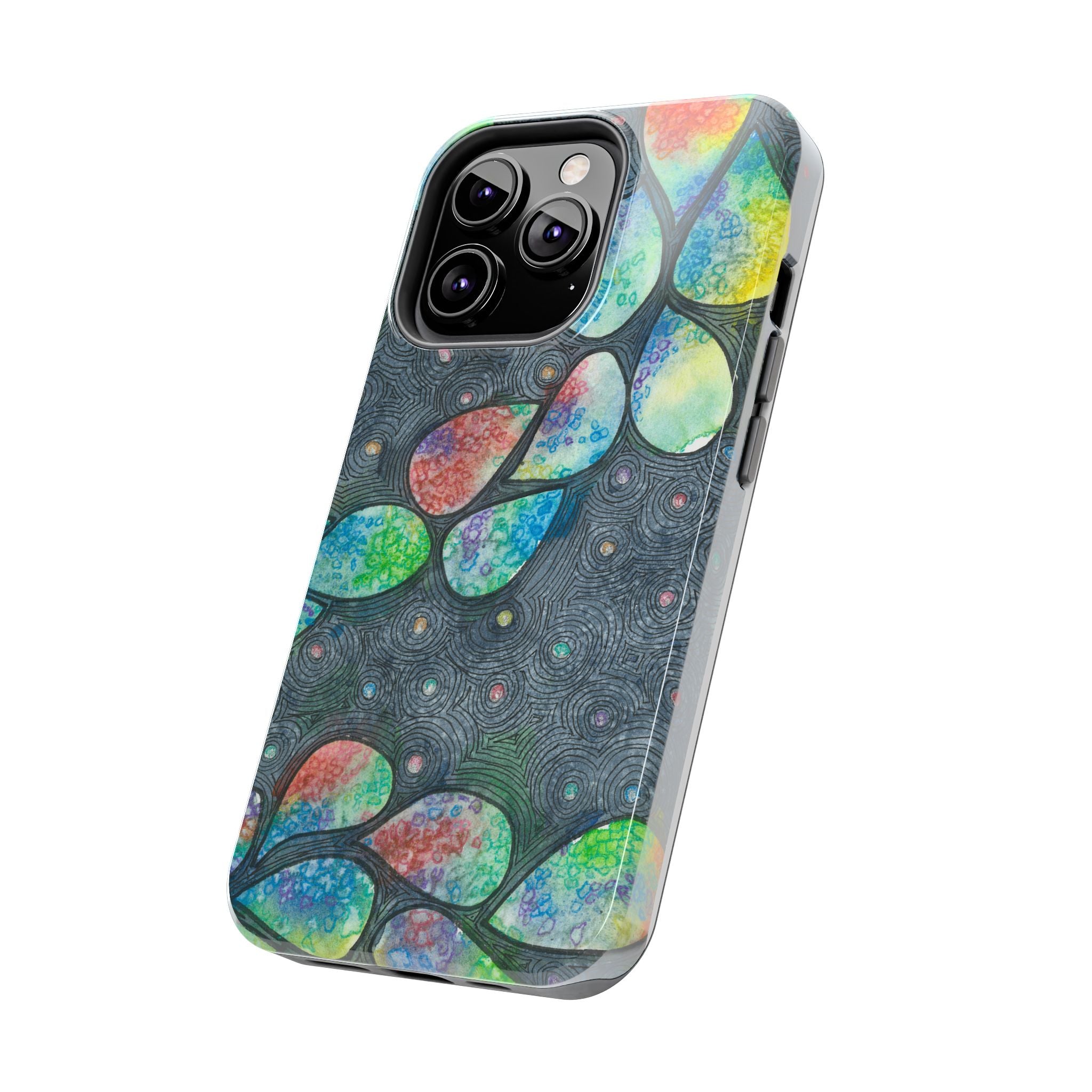 Tough Phone Case - All iPhones and Samsung Galaxys - Exciting Abstract Design #30 Give Us A Minute
