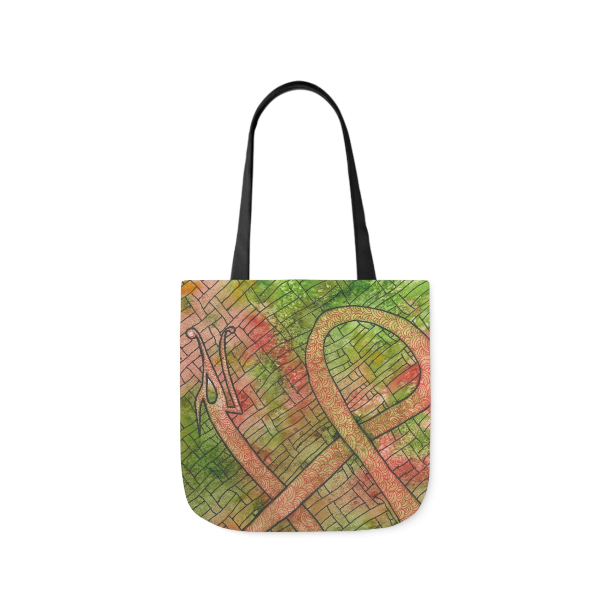 Canvas Tote Bags, Colourful Abstract Designs, 5-Color Straps, 3 Sizes.  For Family and friends or a Special Gift #57 Celtic Flavours
