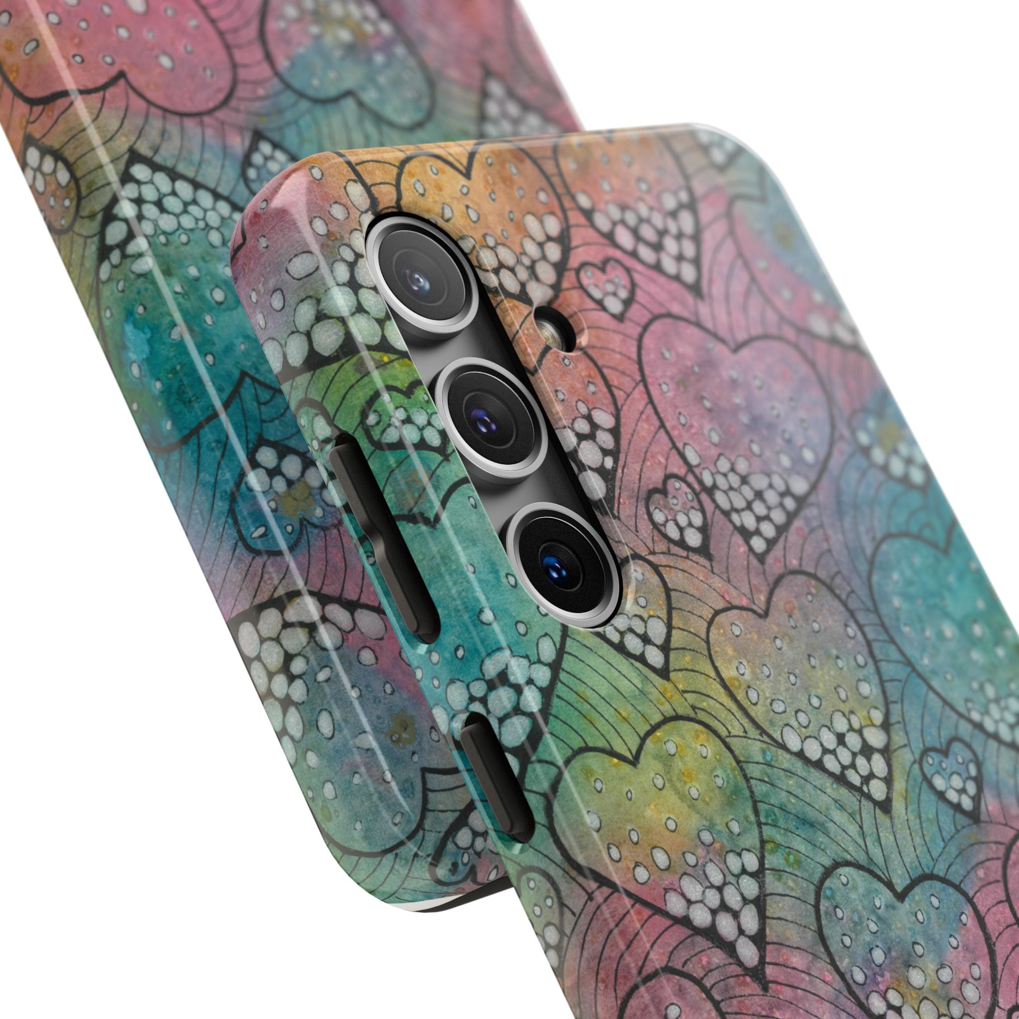 Tough Phone Case - All iPhones and Samsung Galaxys - Exciting Abstract Design #97 What's Love Got To Do With It