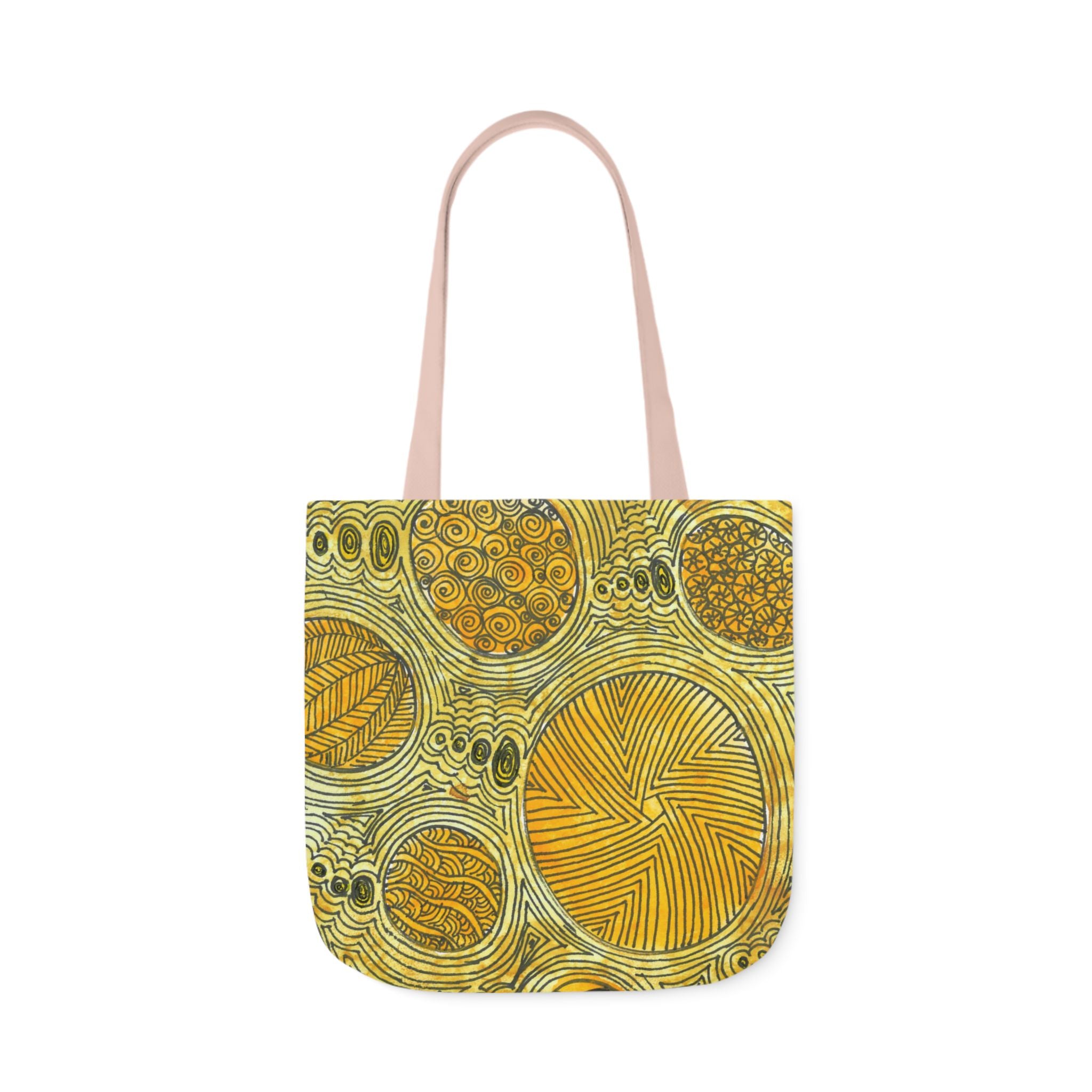 Canvas Tote Bags, Colourful Abstract Designs, 5-Color Straps, 3 Sizes.  For Family and friends or a Special Gift #38 The Conversationalist