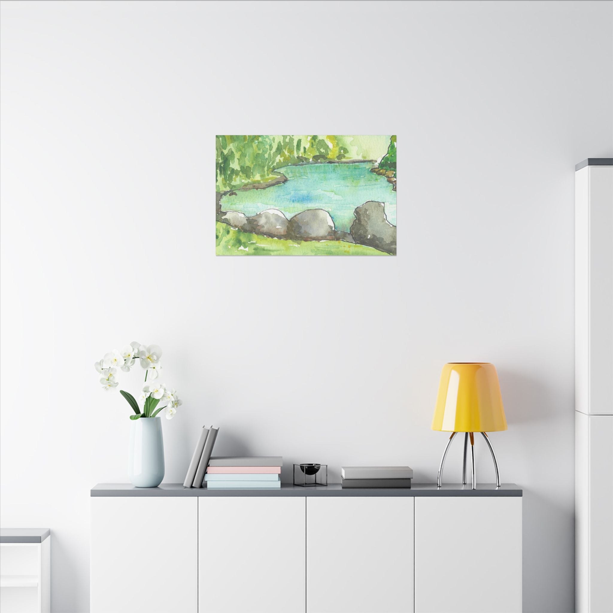 Large Colourful Wall Art, Canvas Prints, For Office, Bedroom or Living Room, or Special Gift #88 Tara River - Montenegro