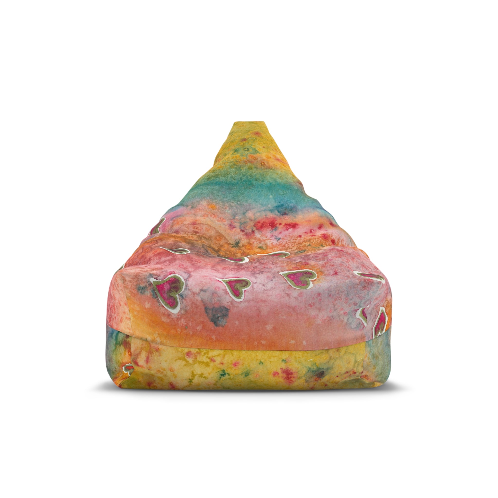 Bean Bag Chair Covers For Indoor & Outdoor - 2 Sizes - Exciting Abstract Design #96 Love, Friendship, integrity