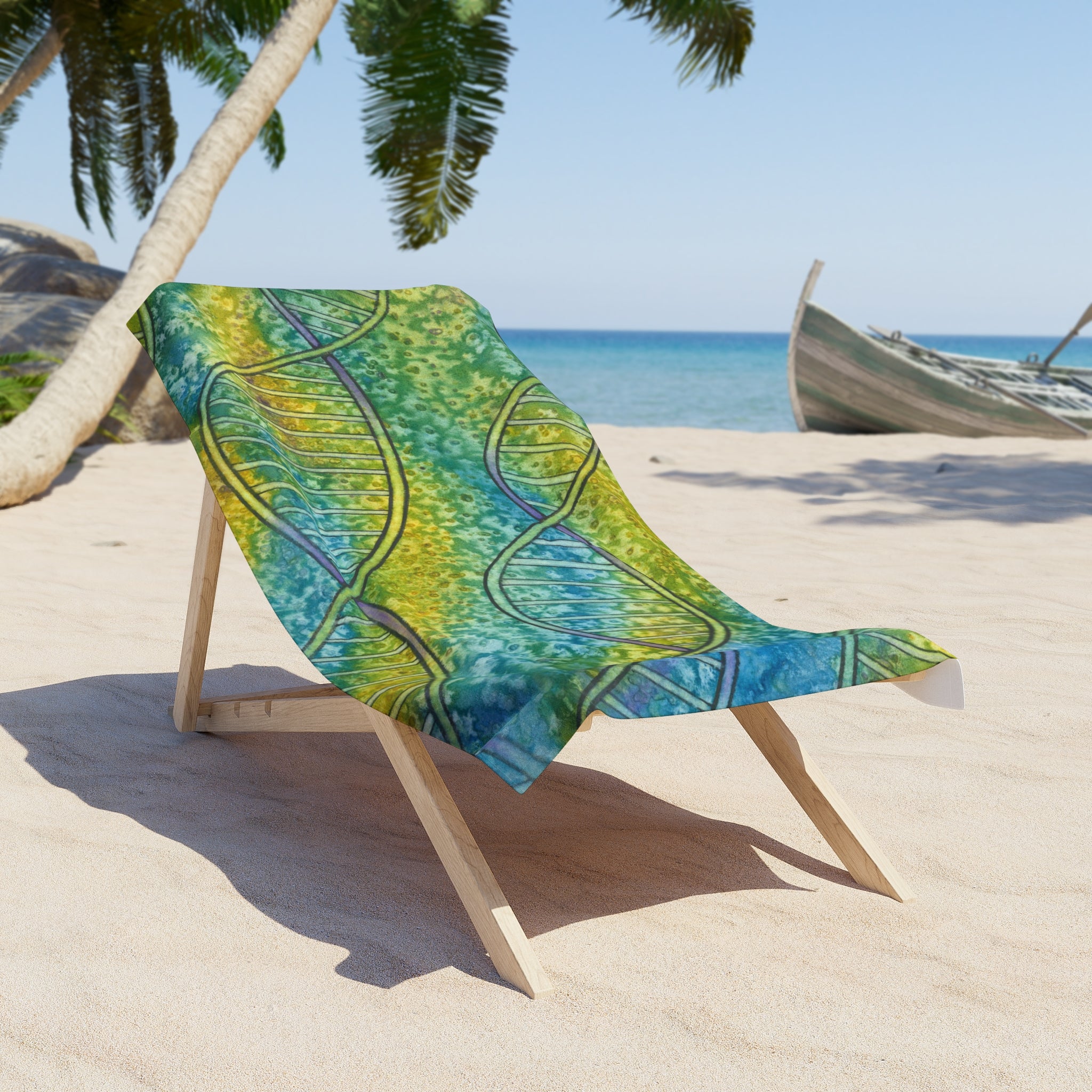 Colourful Abstract Beach Towels, Cotton Loop backing for Durability, 2 Sizes.  For Family and friends or a Special Gift #99 Crop Of DNA