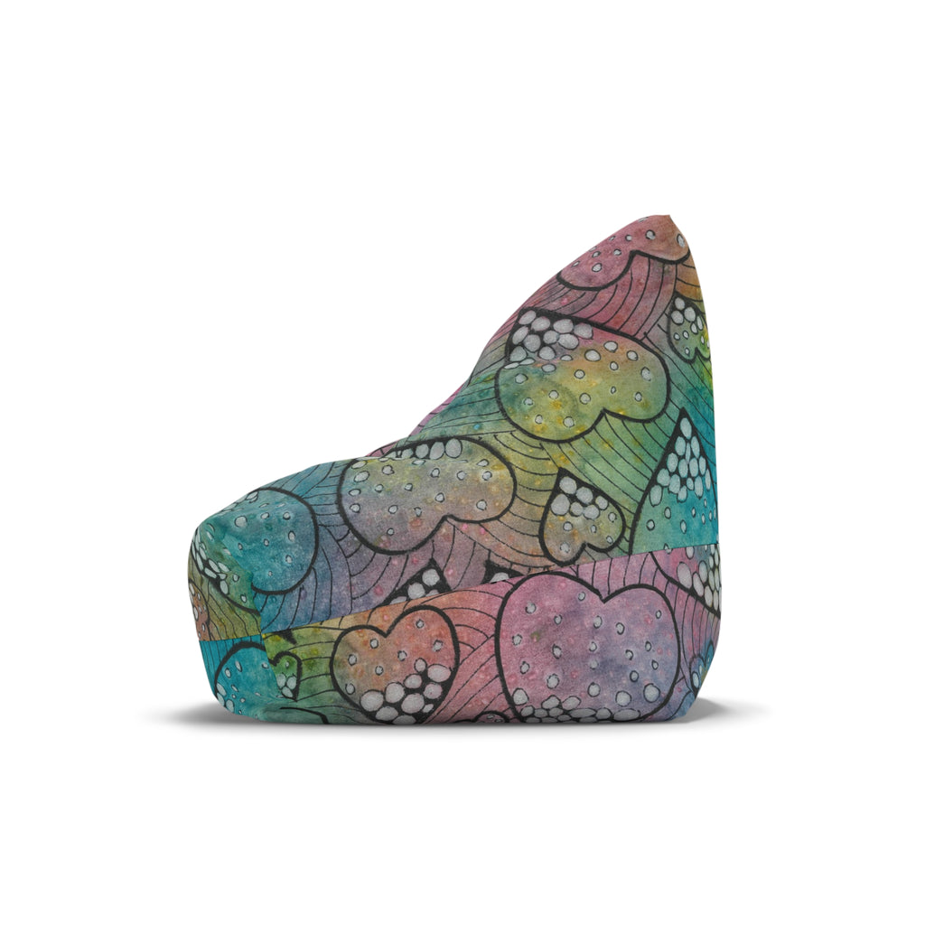 Bean Bag Chair Covers For Indoor & Outdoor - 2 Sizes - Exciting Abstract Design #97 What's Love Got To Do With It?