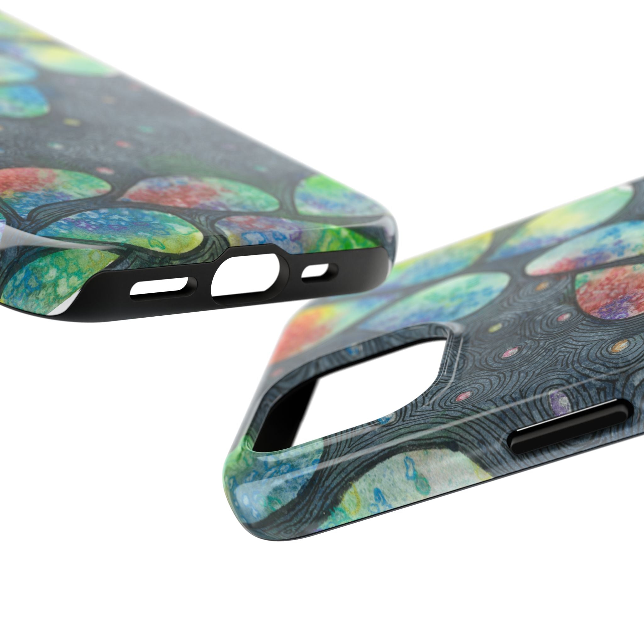 Tough Phone Case - All iPhones and Samsung Galaxys - Exciting Abstract Design #30 Give Us A Minute