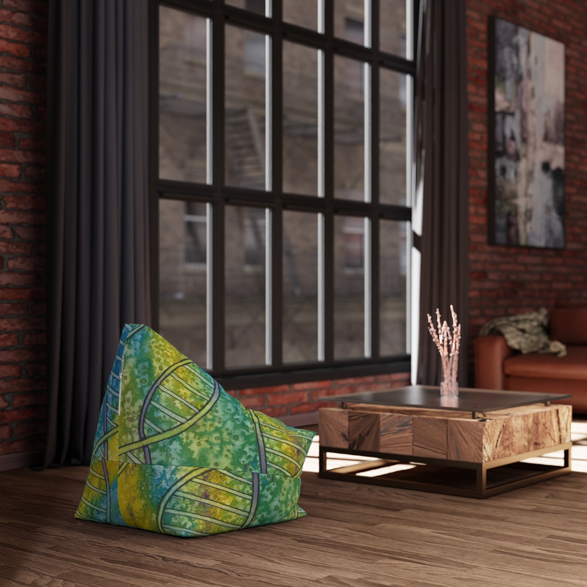 Bean Bag Chair Covers For Indoor & Outdoor - 2 Sizes - Exciting Abstract Design #99 Crop of DNA