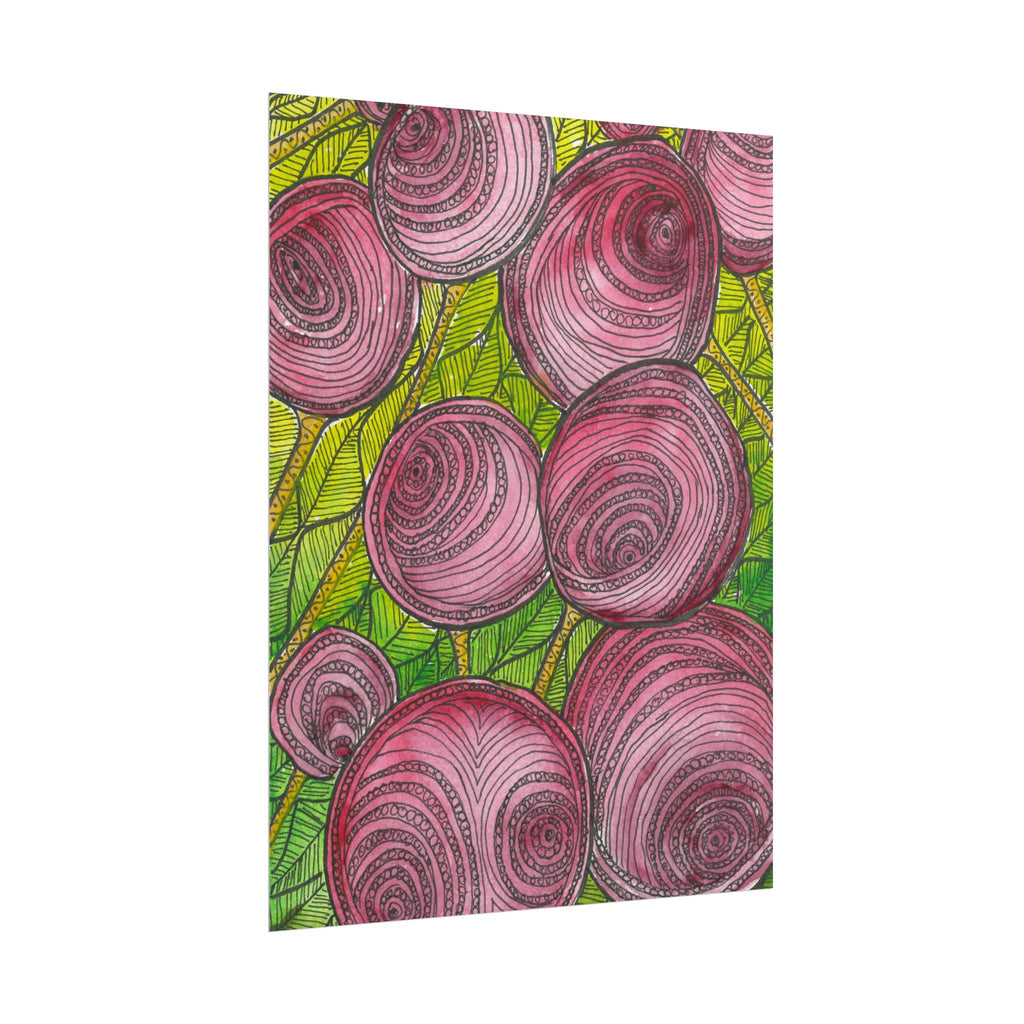 Large Colourful Wall Art, Posters & Prints, For Office, Bedroom or Living Room, or Special Gift #9 Spaced Blossoms