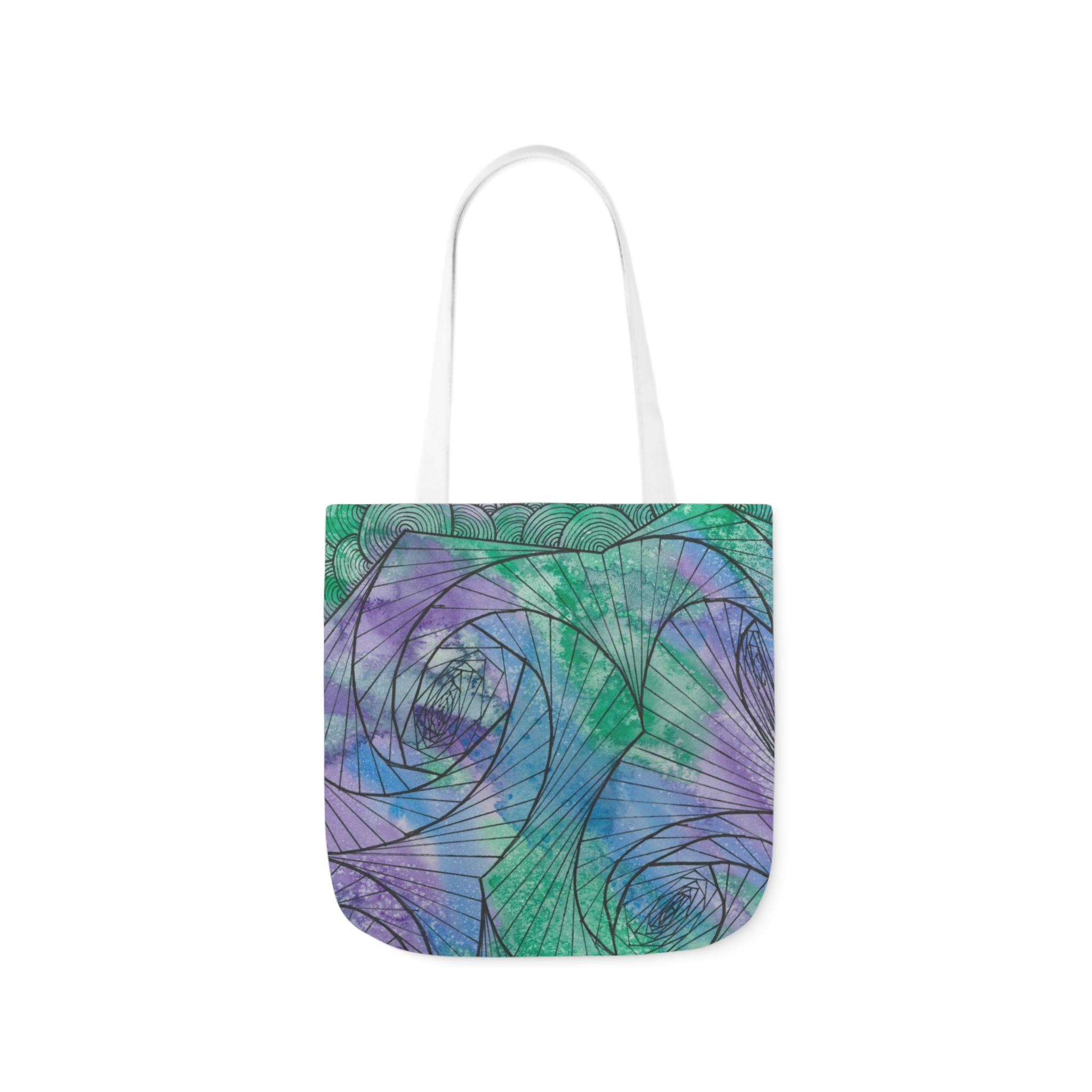 Canvas Tote Bags, Colourful Abstract Designs, 5-Color Straps, 3 Sizes.  For Family and friends or a Special Gift #50 If Not Now When