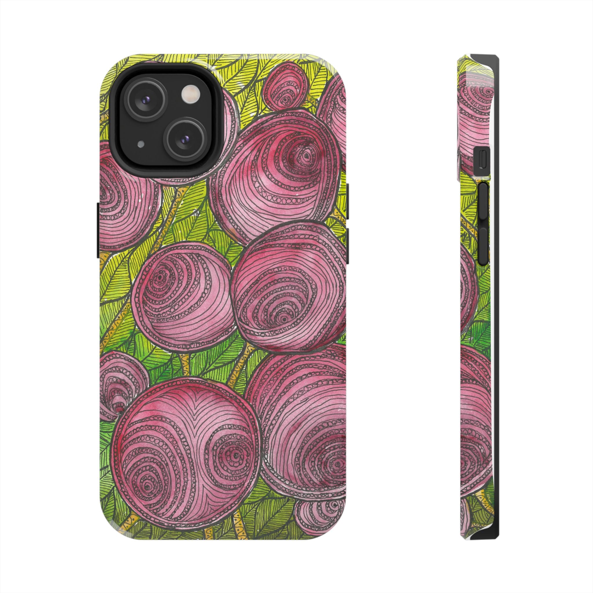 Tough Phone Case - All iPhones and Samsung Galaxys - Exciting Abstract Design #9 Spaced Blossoms