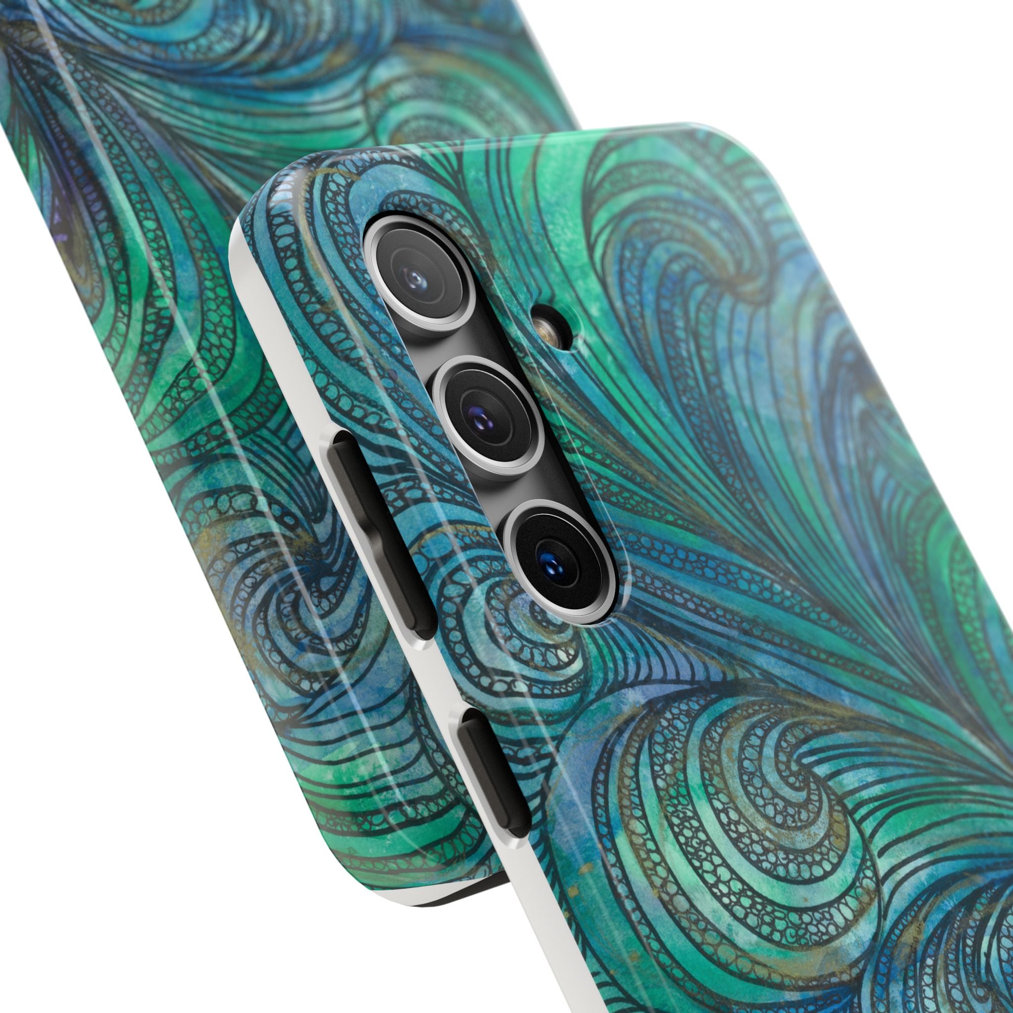 Tough Phone Case - All iPhones and Samsung Galaxys - Exciting Abstract Design #71 Call Of The Sea