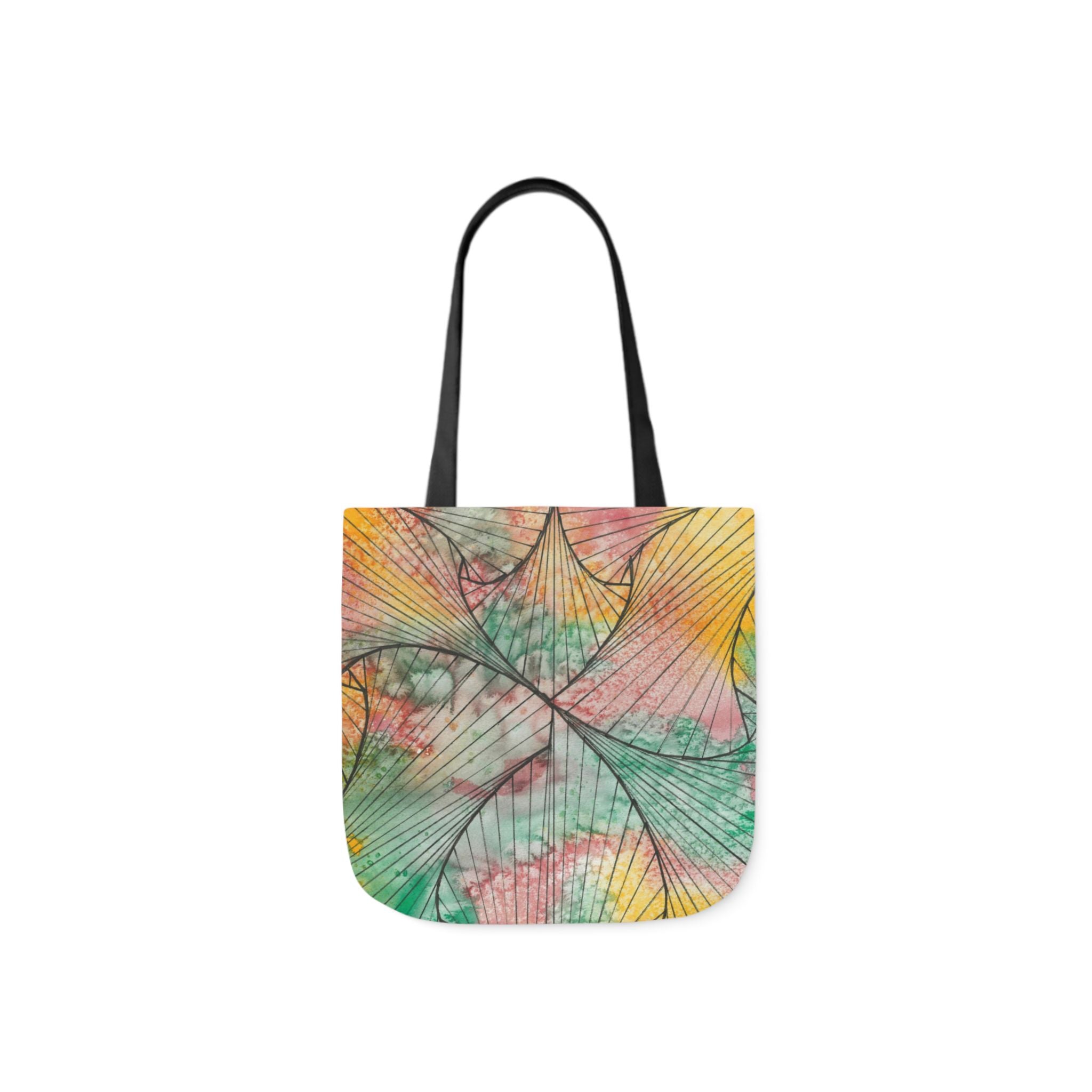Canvas Tote Bags, Colourful Abstract Designs, 5-Color Straps, 3 Sizes.  For Family and friends or a Special Gift #70 Whats It All About Alfie