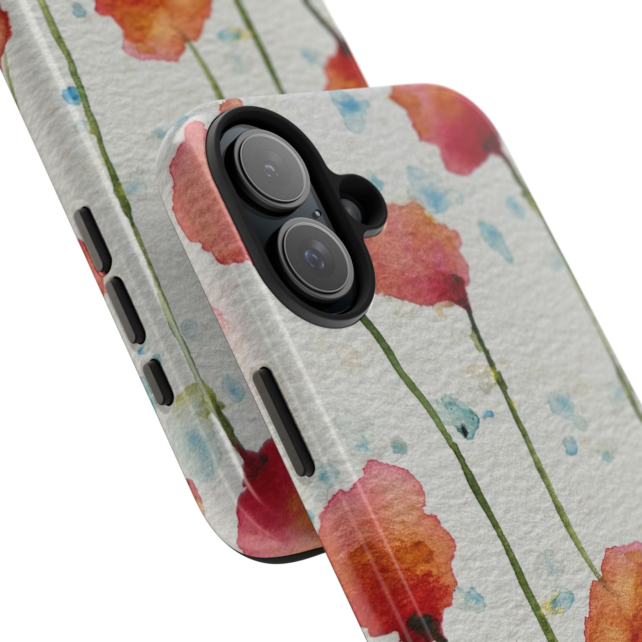 Tough Phone Case - All iPhones and Samsung Galaxys - Exciting Abstract Design #94 Poppies Galore