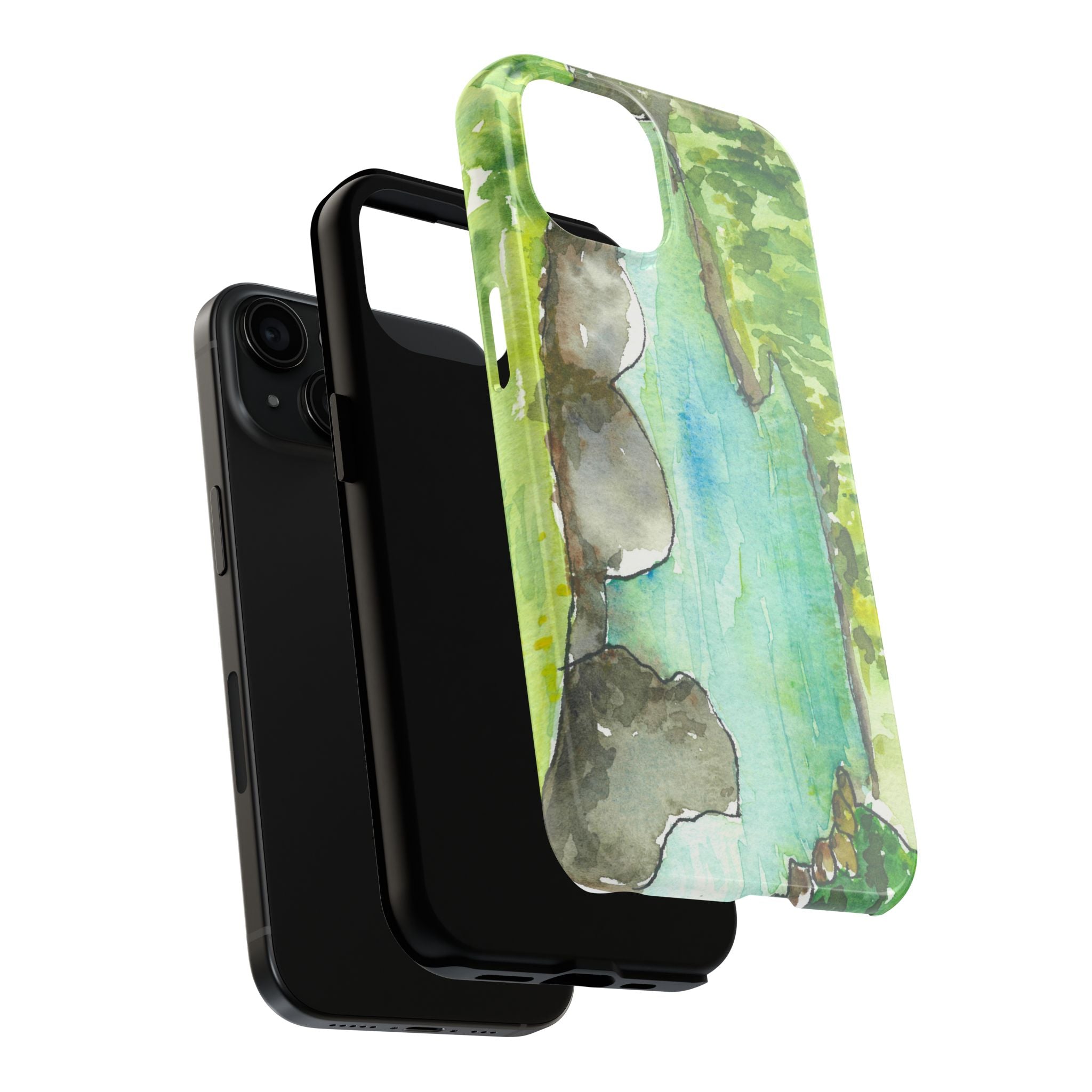 Tough Phone Case - All iPhones and Samsung Galaxys - Exciting Abstract Design #88 Tara River - Montenegro