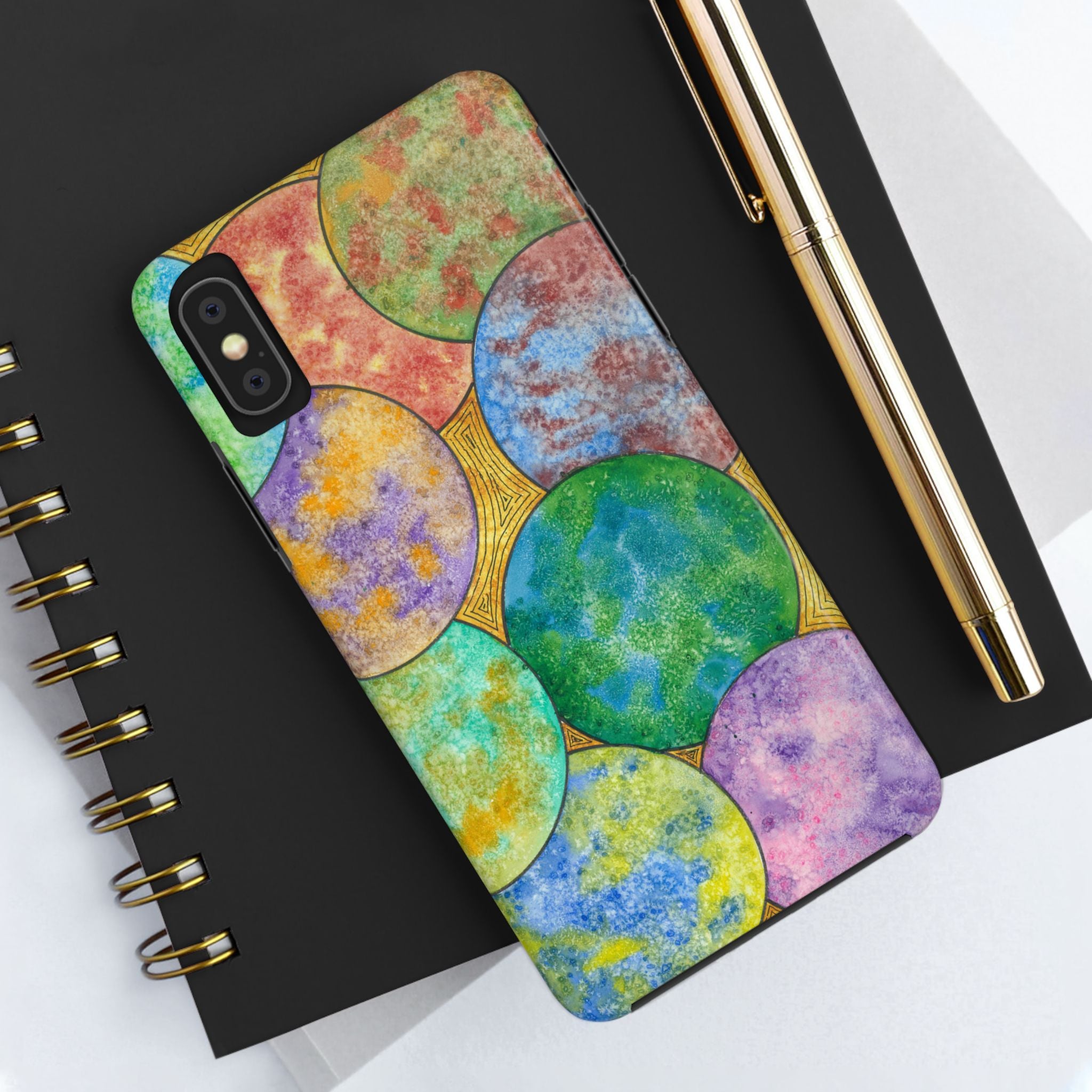Tough Phone Case - All iPhones and Samsung Galaxys - Exciting Abstract Design #61 Worlds Apart