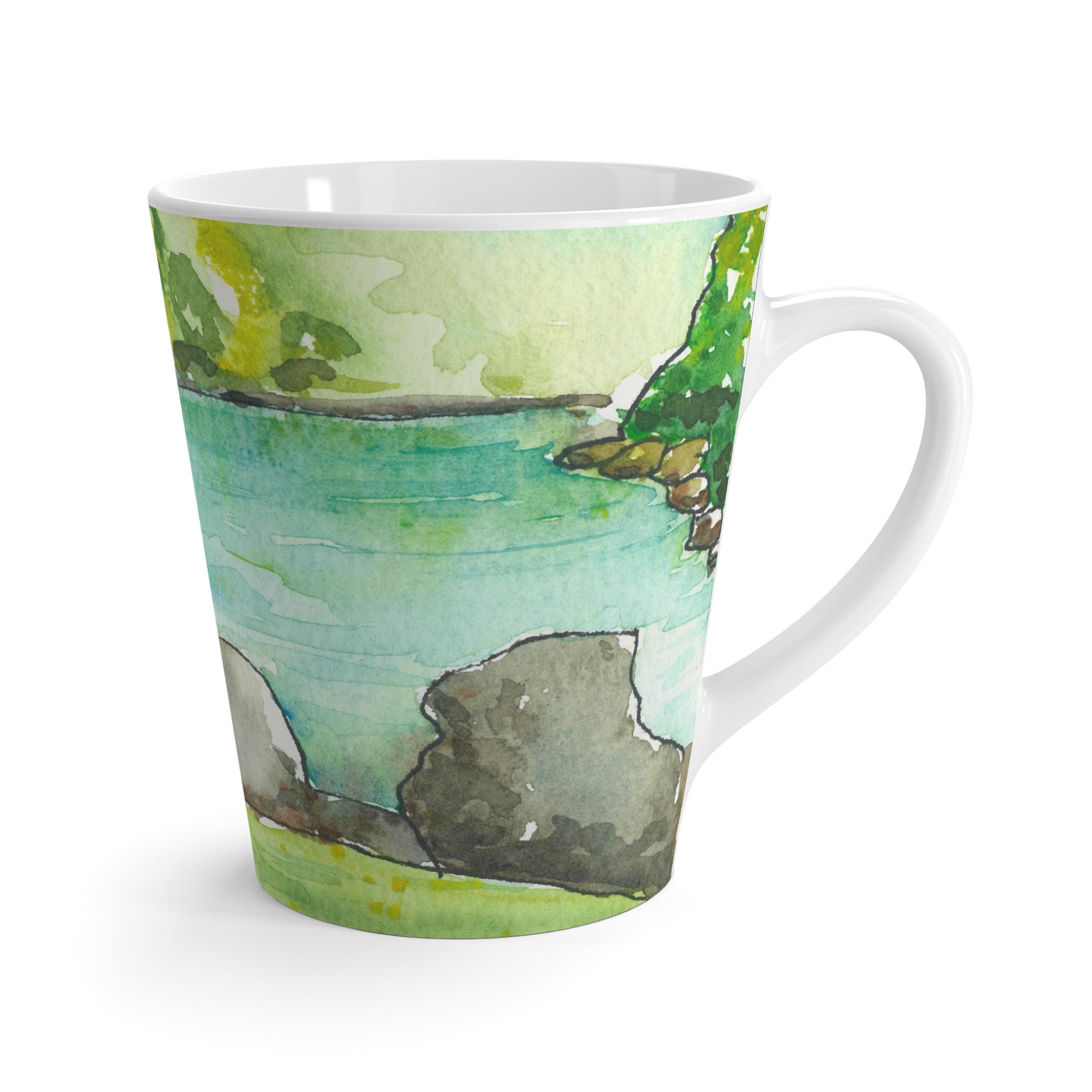 Coffee Mugs and Cups. Colourful Abstract Designs. Perfect for Home, Office or Special Gift #88 Tara River
