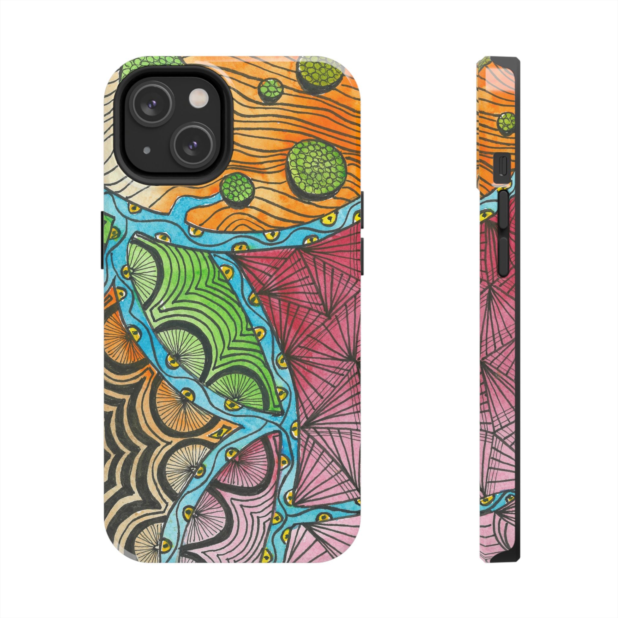 Tough Phone Case - All iPhones and Samsung Galaxys - Exciting Abstract Design #11 Today's The Day
