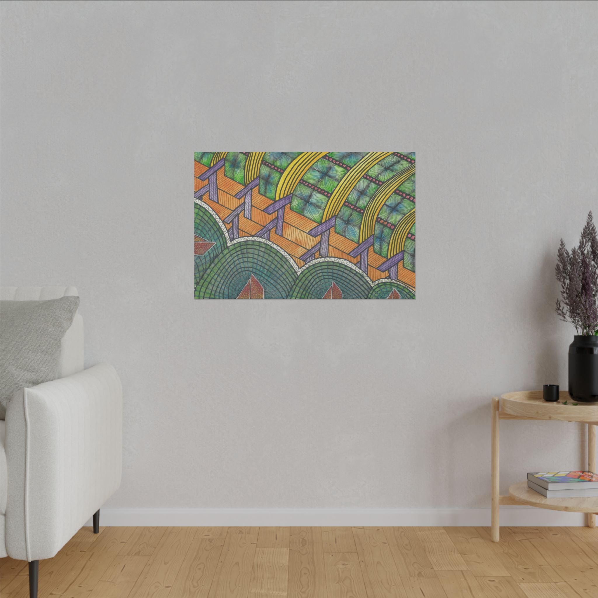Large Colourful Wall Art, Canvas Prints, For Office, Bedroom or Living Room, or Special Gift #31 T'Eye Land