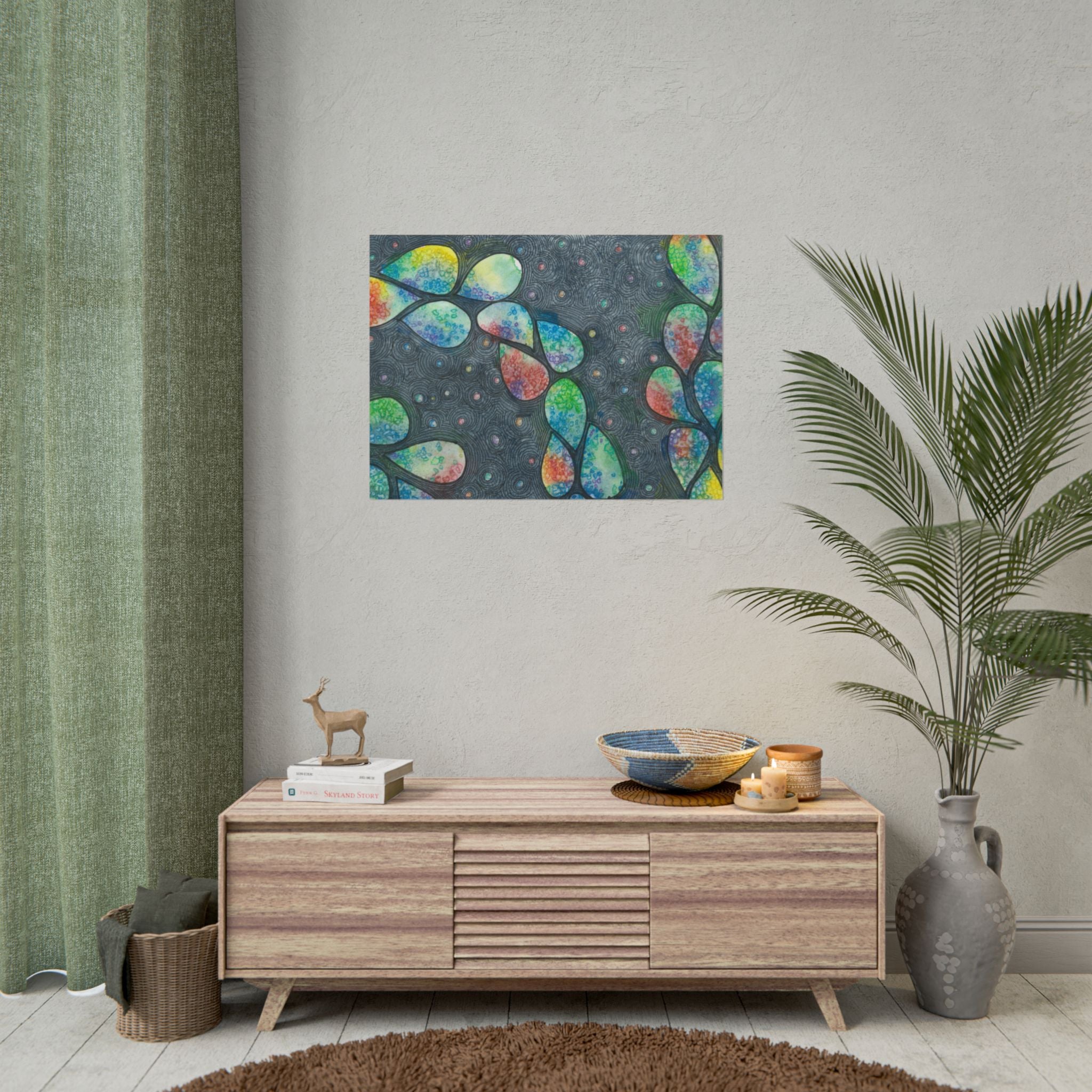 Large Colourful Wall Art, Posters & Prints, For Office, Bedroom or Living Room, or Special Gift #30 Give Us A Minute