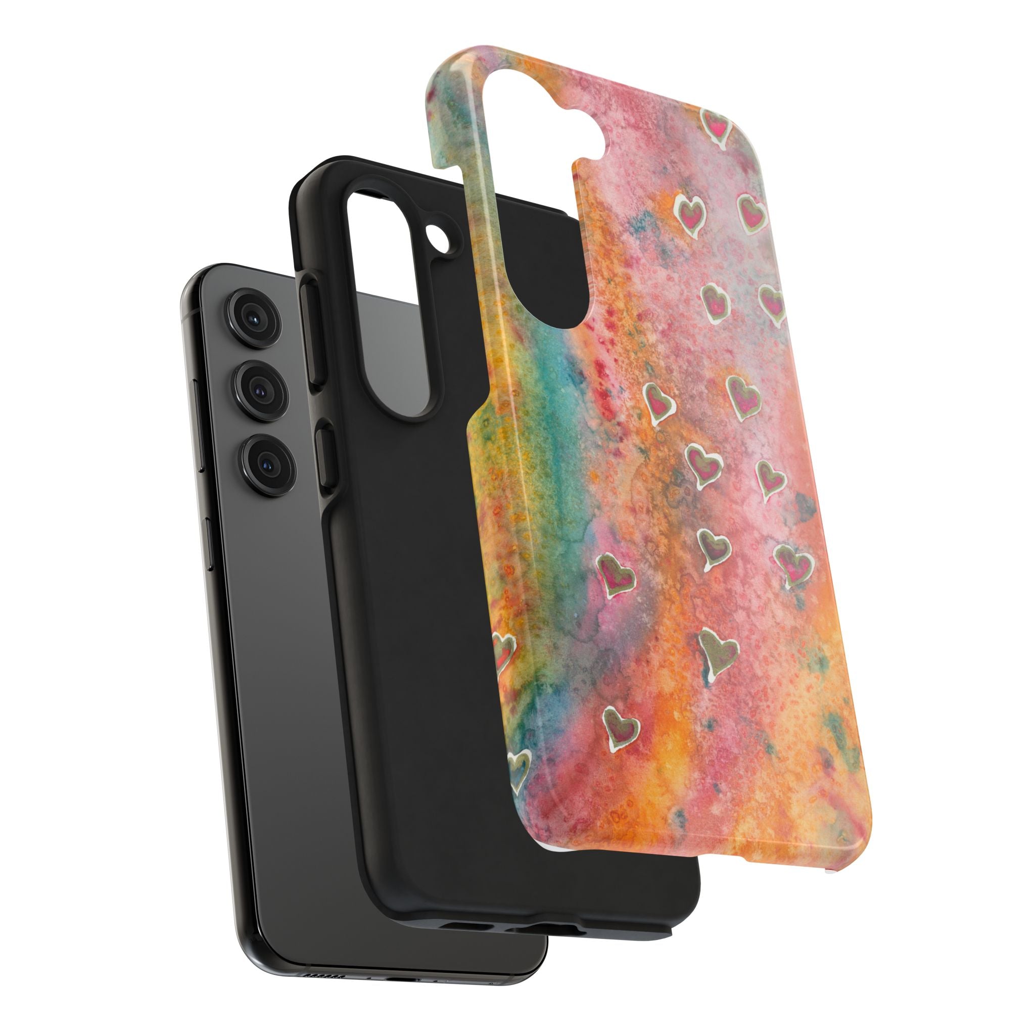 Tough Phone Case - All iPhones and Samsung Galaxys - Exciting Abstract Design #96 Love, Friendship, integrity