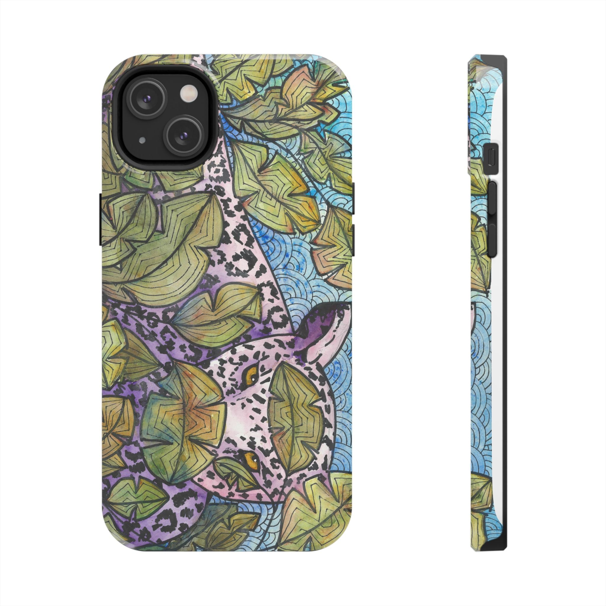 Tough Phone Case - All iPhones and Samsung Galaxys - Exciting Abstract Design #76 Purrfect Blend