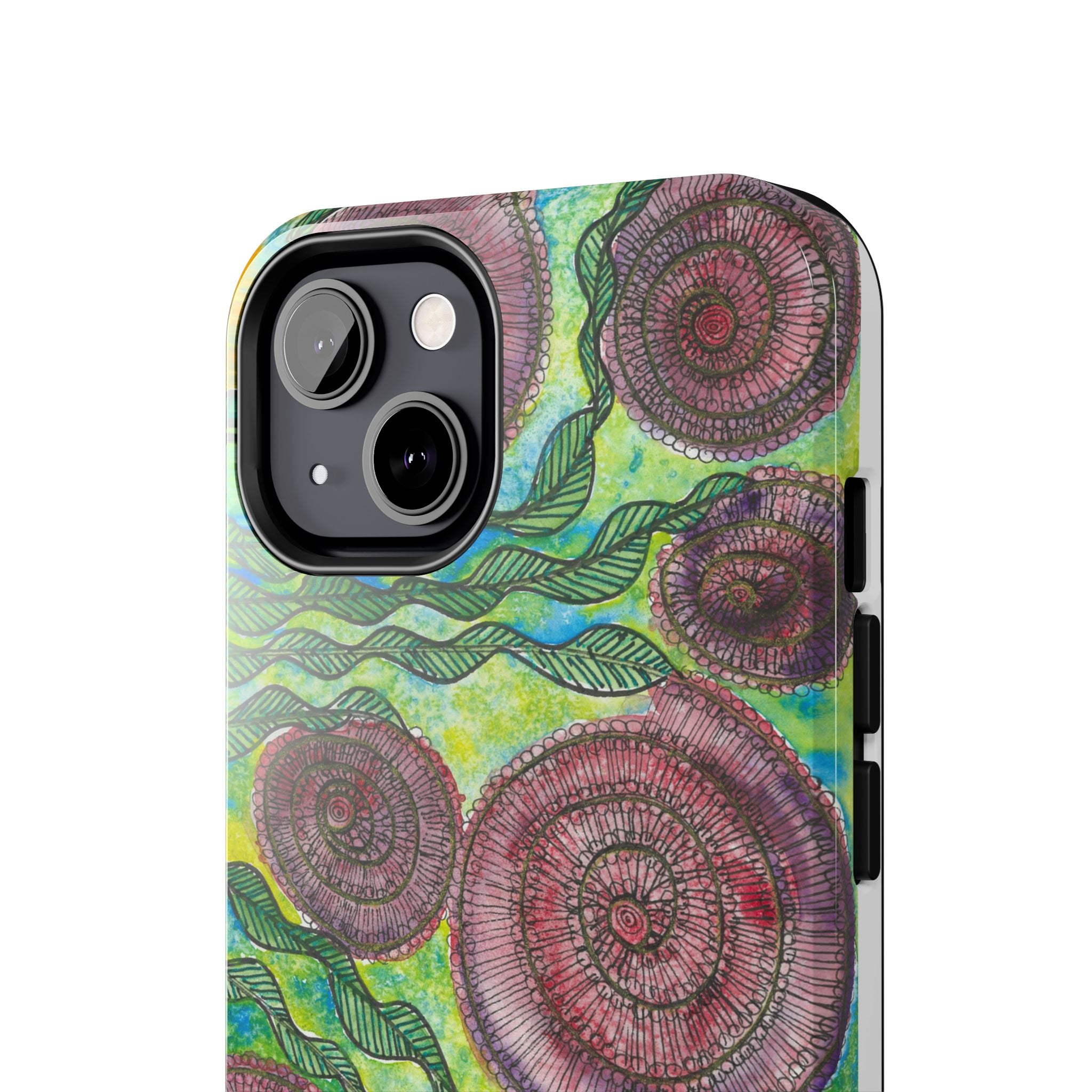 Tough Phone Case - All iPhones and Samsung Galaxys - Exciting Abstract Design #35 Beetroot To Yourself