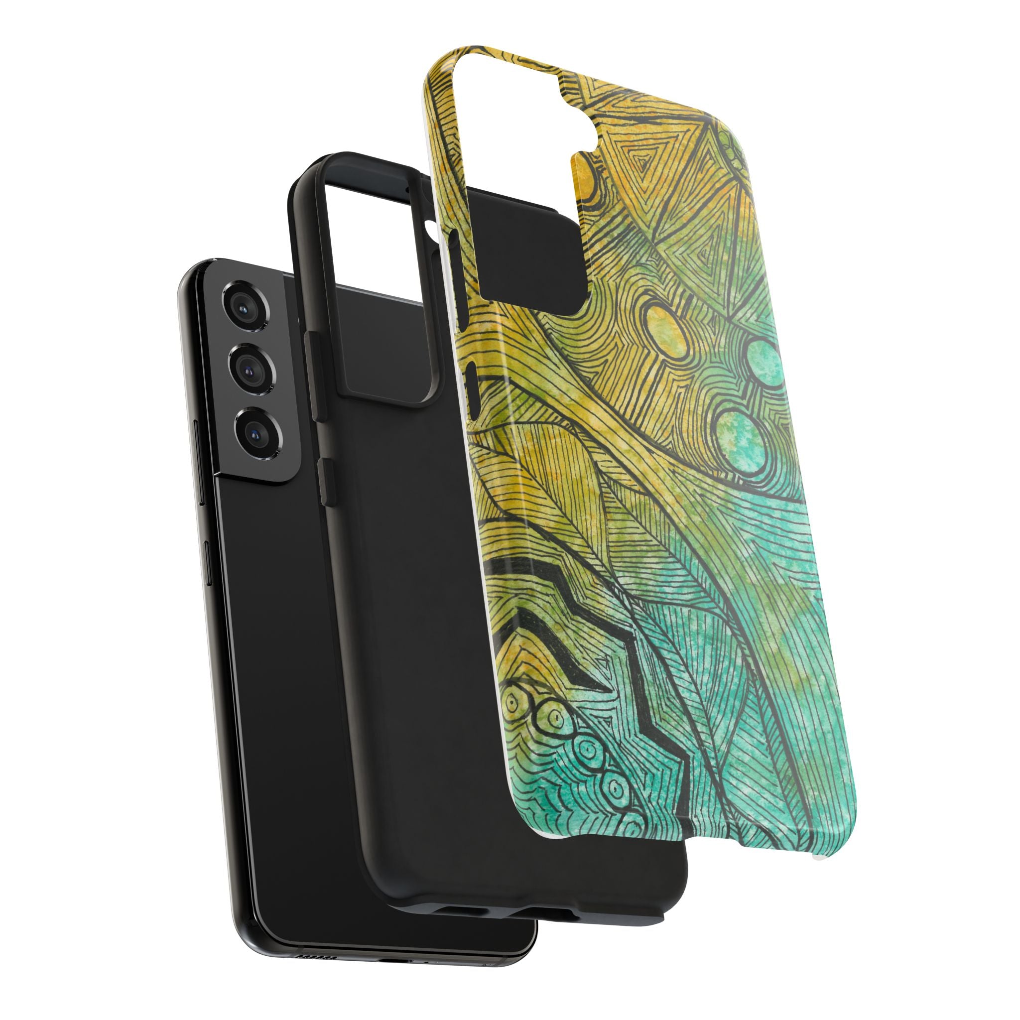 Tough Phone Case - All iPhones and Samsung Galaxys - Exciting Abstract Design #27 Come What May