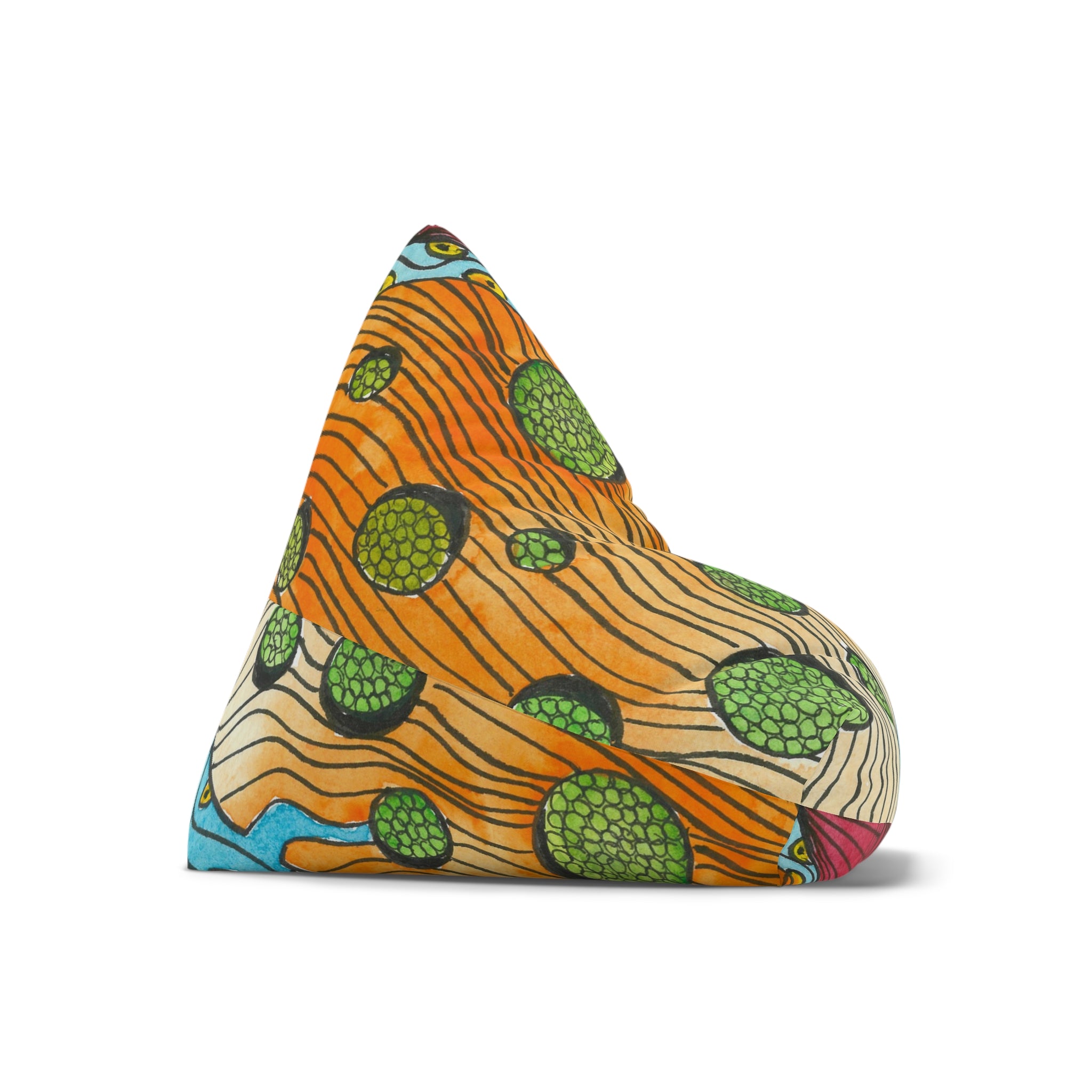 Bean Bag Chair Covers For Indoor & Outdoor - 2 Sizes - Exciting Abstract Design #11 Today's The Day