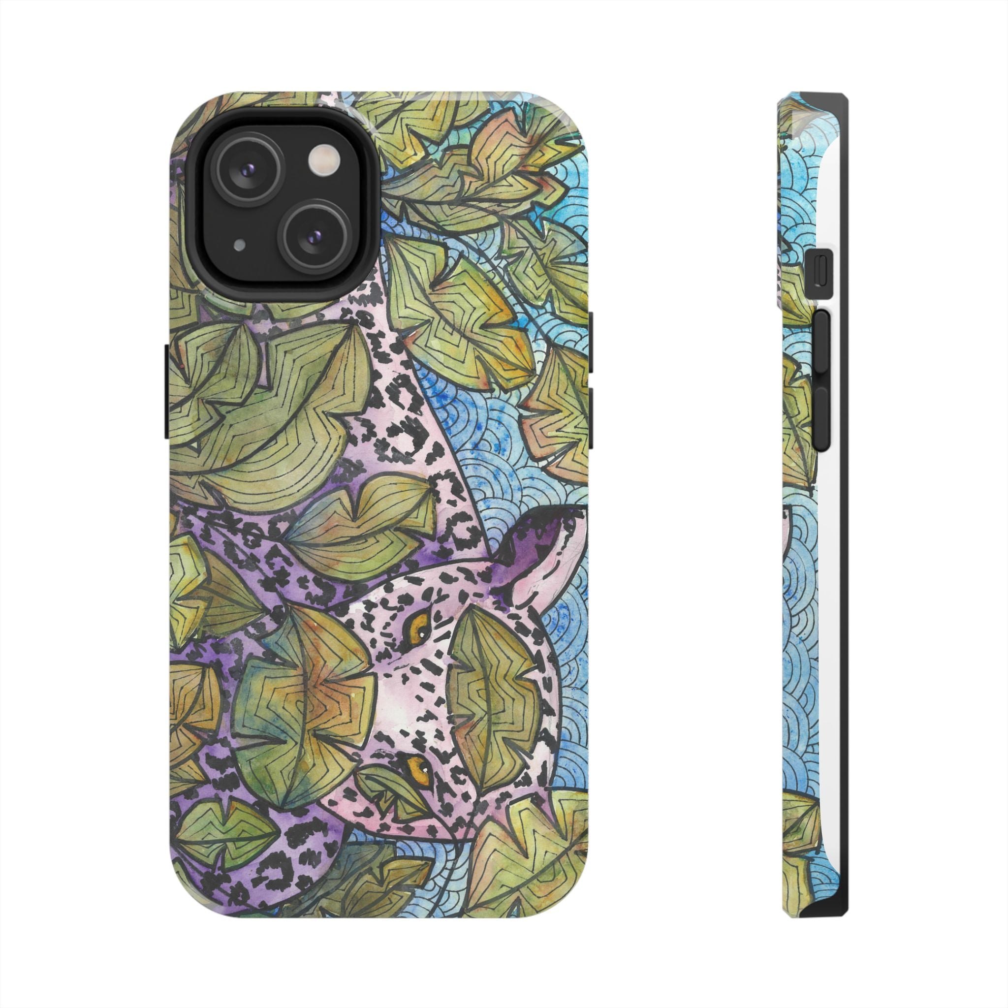 Tough Phone Case - All iPhones and Samsung Galaxys - Exciting Abstract Design #76 Purrfect Blend