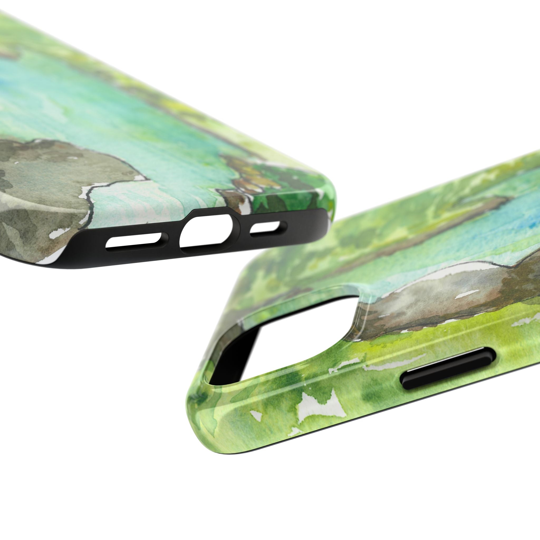 Tough Phone Case - All iPhones and Samsung Galaxys - Exciting Abstract Design #88 Tara River - Montenegro