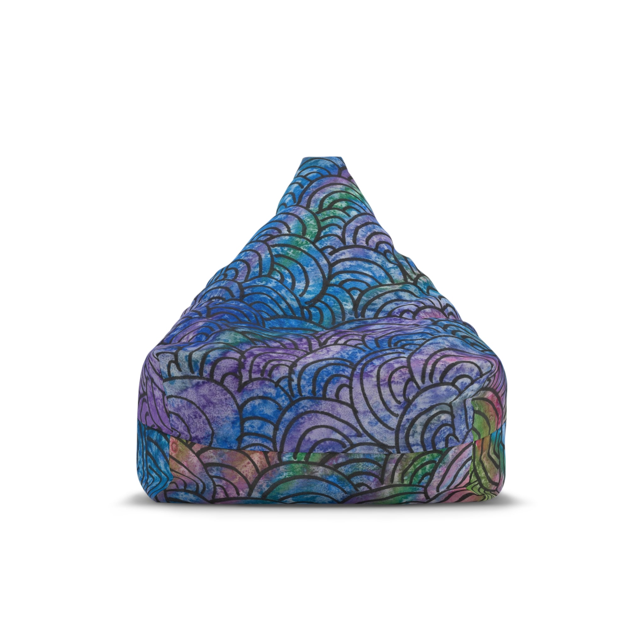 Bean Bag Chair Covers For Indoor & Outdoor - 2 Sizes - Exciting Abstract Design #84 Ah! The Past