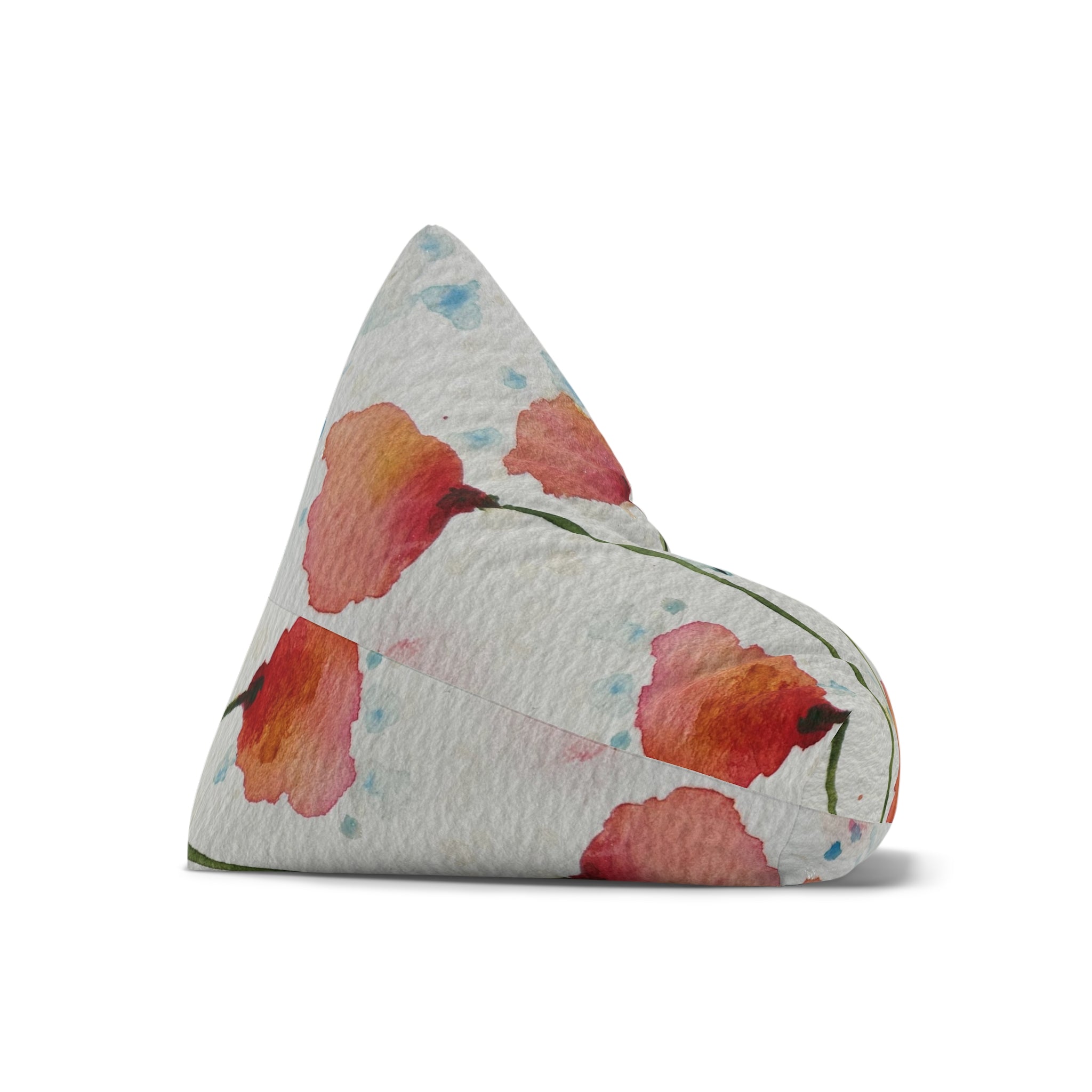 Bean Bag Chair Covers For Indoor & Outdoor - 2 Sizes - Exciting Abstract Design #94 Poppies Galore