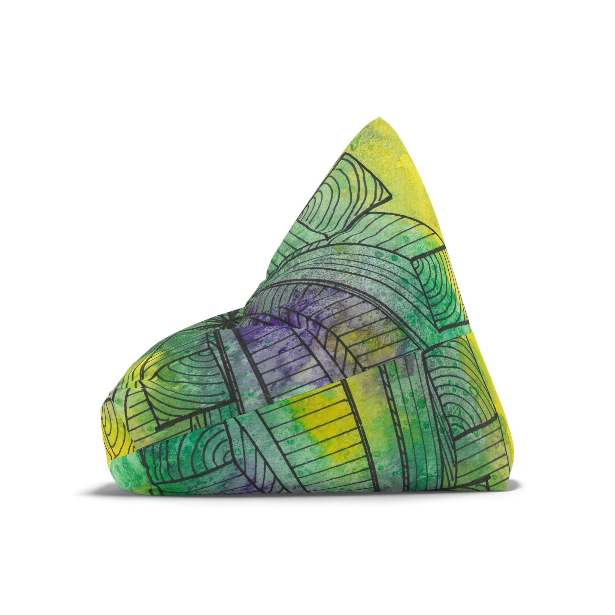 Bean Bag Chair Covers For Indoor & Outdoor - 2 Sizes - Exciting Abstract Design #89 The Wayseers