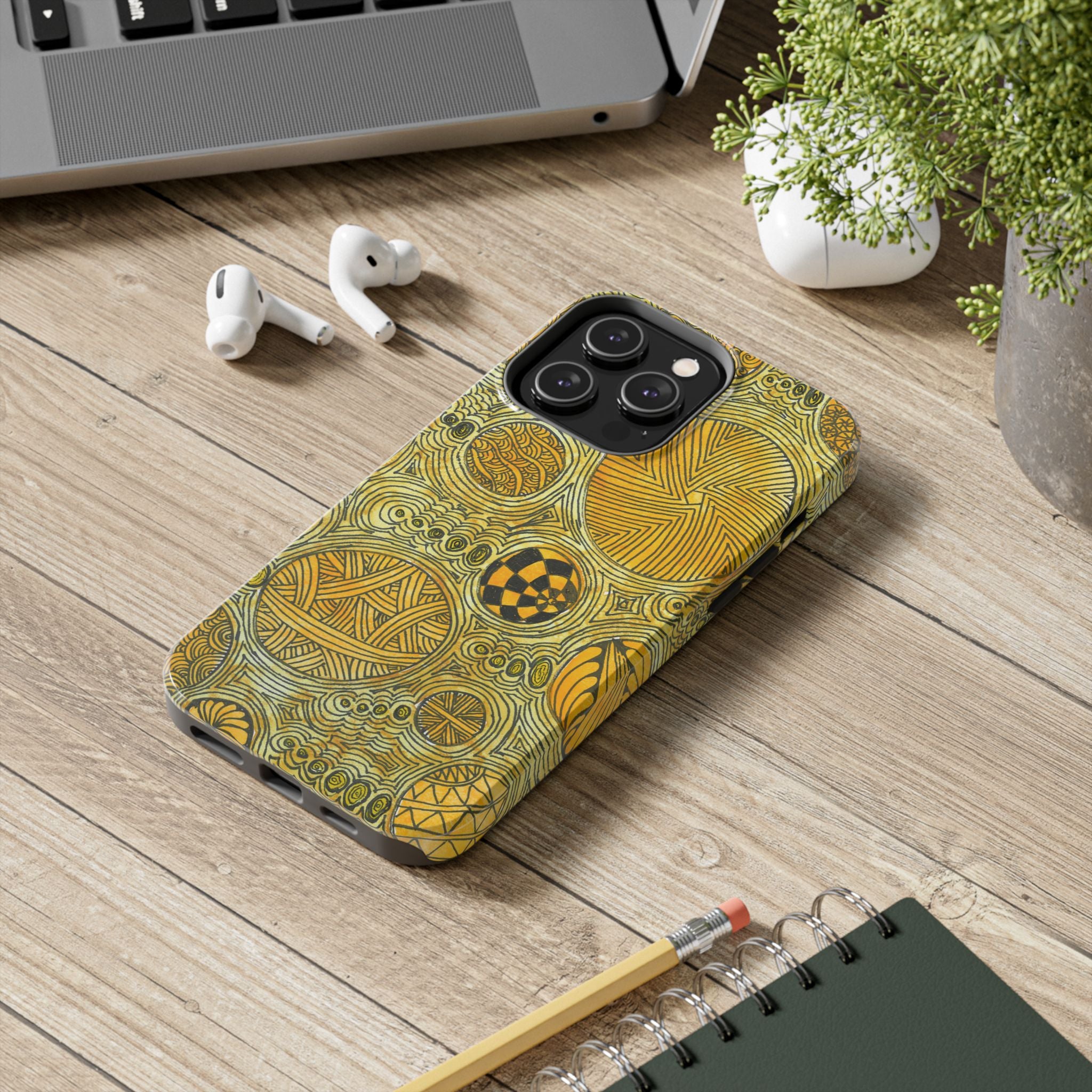 Tough Phone Case - All iPhones and Samsung Galaxys - Exciting Abstract Design #38 The Conversationalist