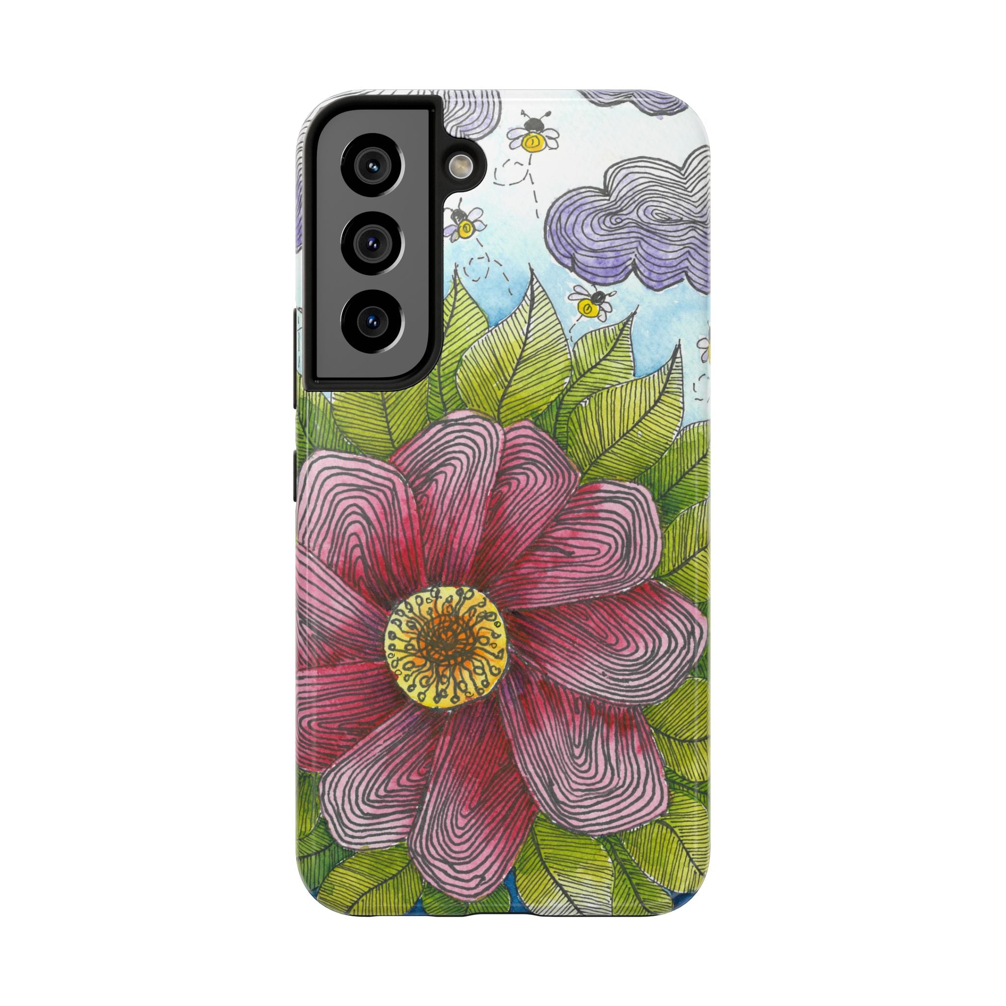 Tough Phone Case - All iPhones and Samsung Galaxys - Exciting Abstract Design  #4 Bloom'n