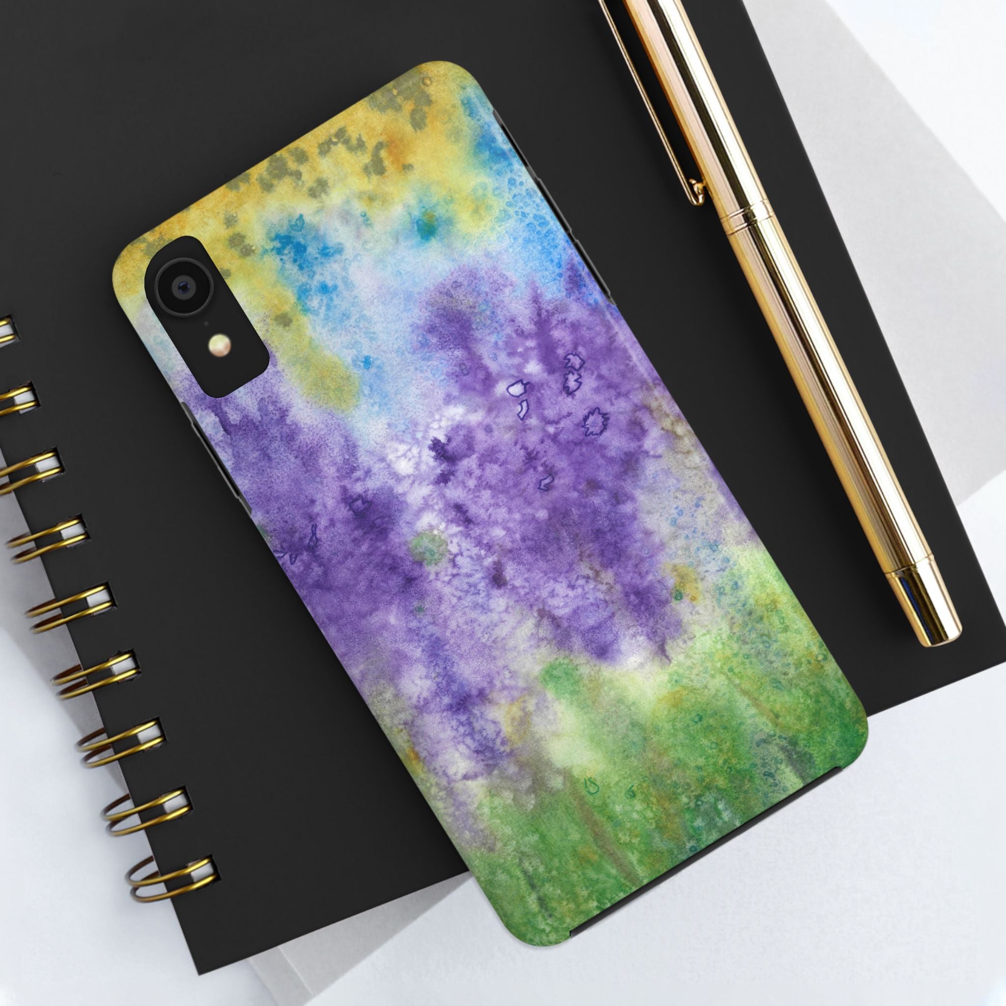 Tough Phone Case - All iPhones and Samsung Galaxys - Exciting Abstract Design #74 Lavender Fields