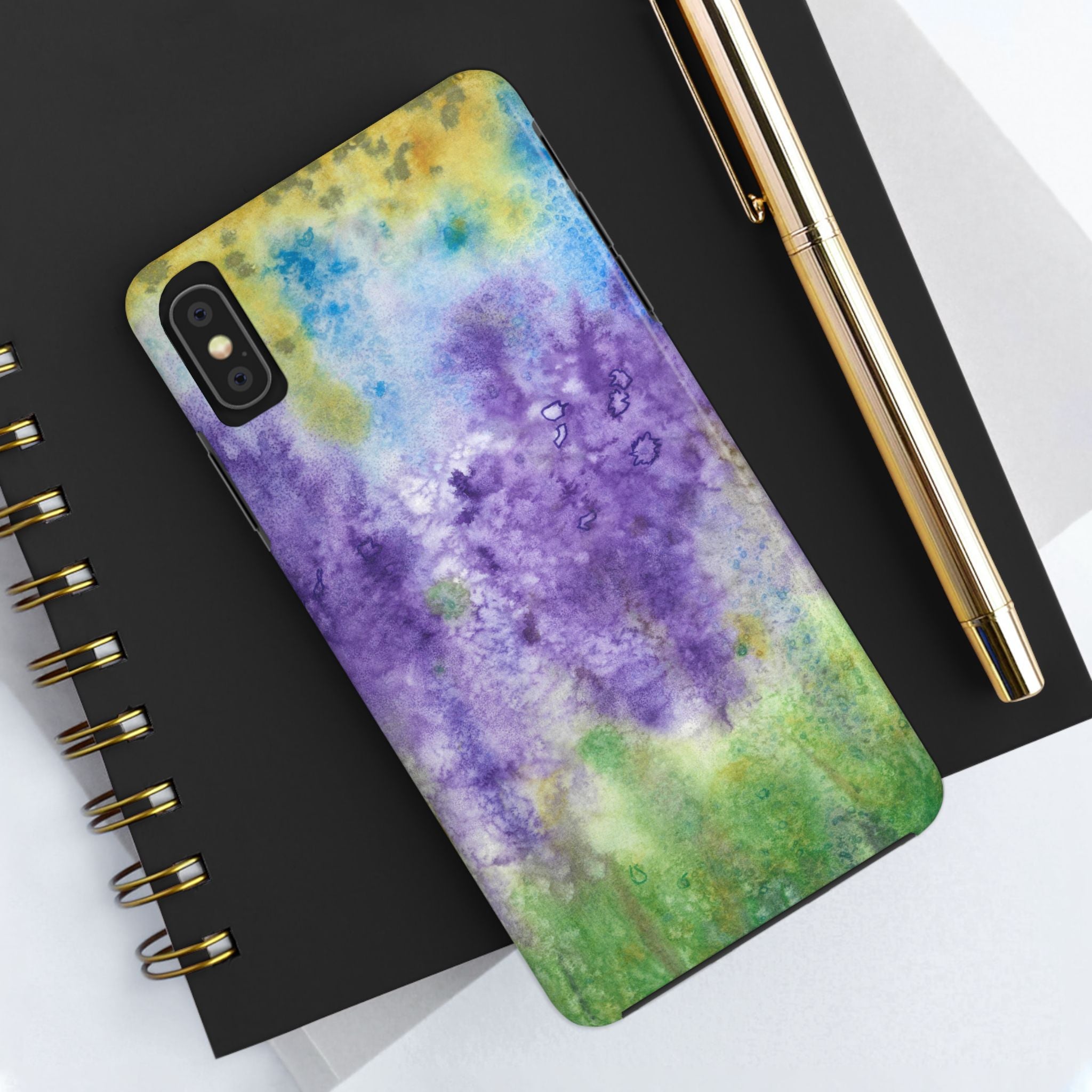 Tough Phone Case - All iPhones and Samsung Galaxys - Exciting Abstract Design #74 Lavender Fields