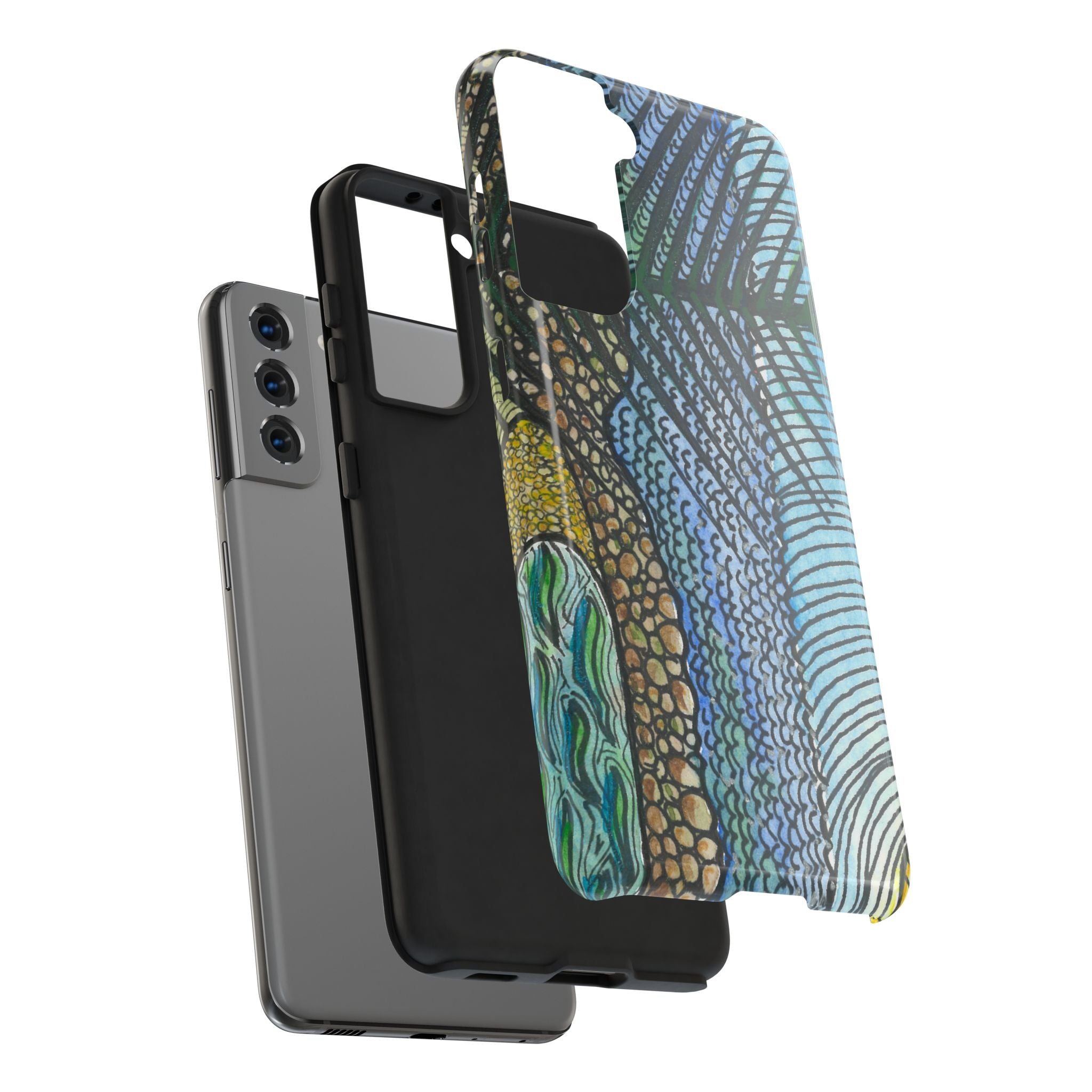Tough Phone Case - All iPhones and Samsung Galaxys - Exciting Abstract Design #47 Cottesloe