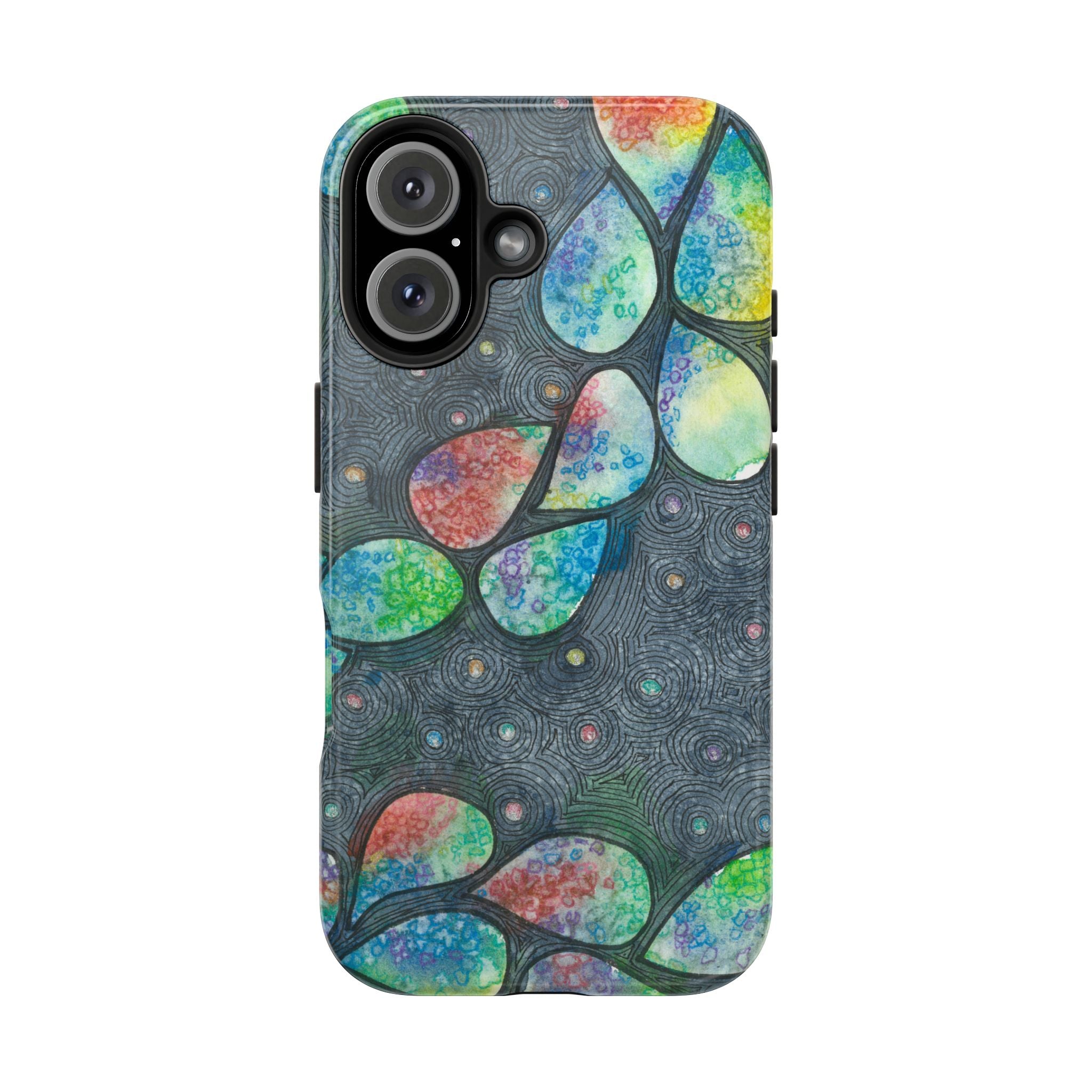 Tough Phone Case - All iPhones and Samsung Galaxys - Exciting Abstract Design #30 Give Us A Minute