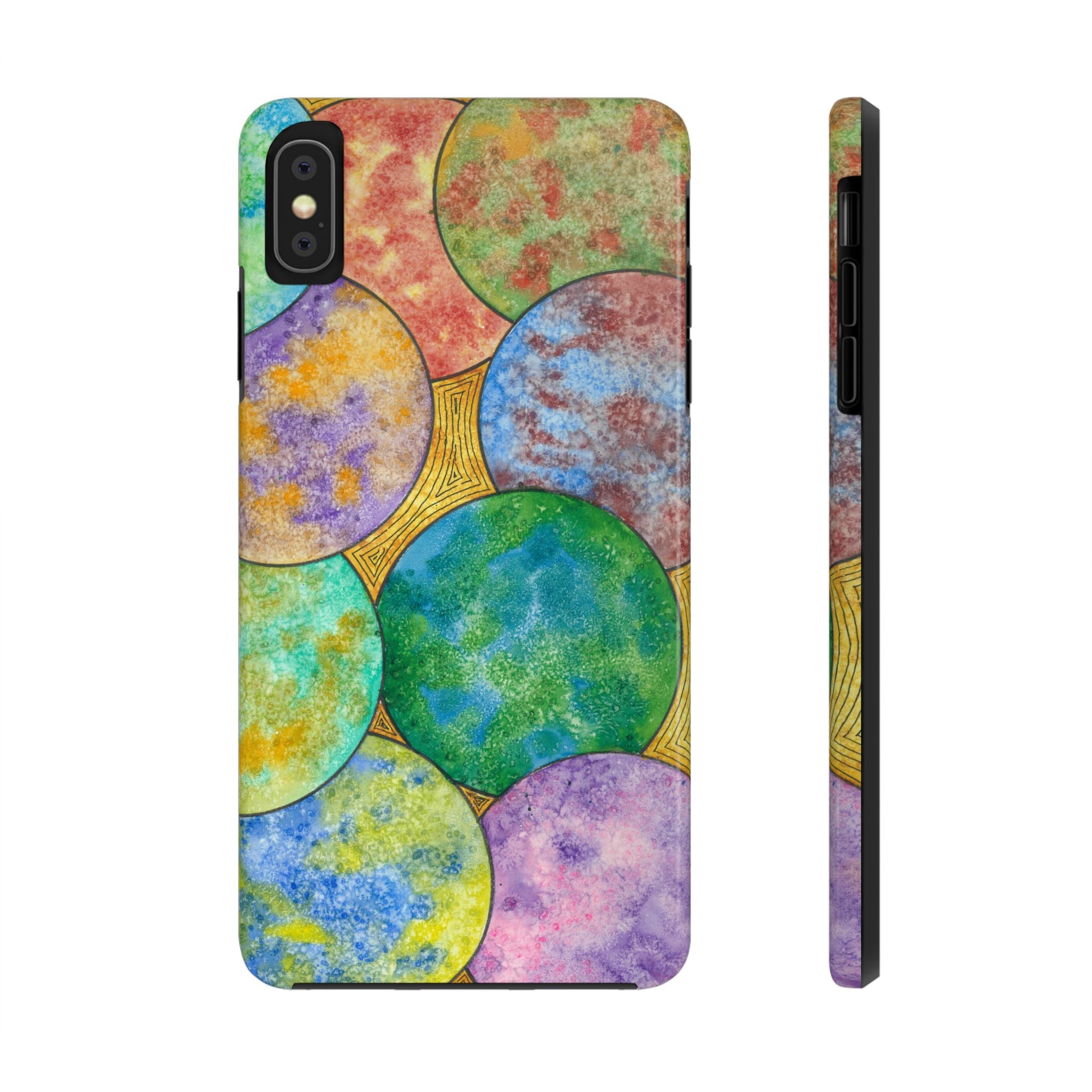 Tough Phone Case - All iPhones and Samsung Galaxys - Exciting Abstract Design #61 Worlds Apart