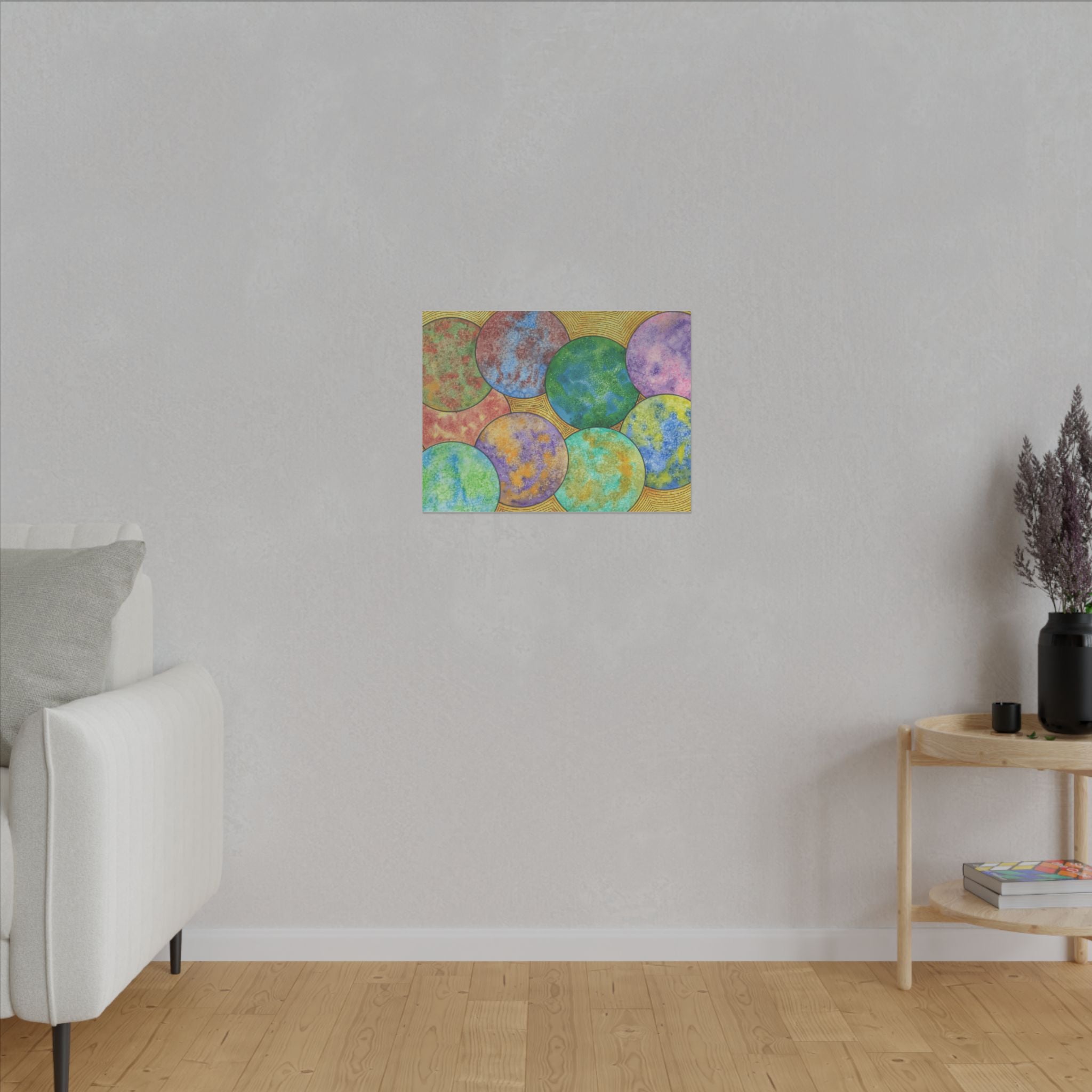 Large Colourful Wall Art, Canvas Prints, For Office, Bedroom or Living Room, or Special Gift #61 Worlds Apart
