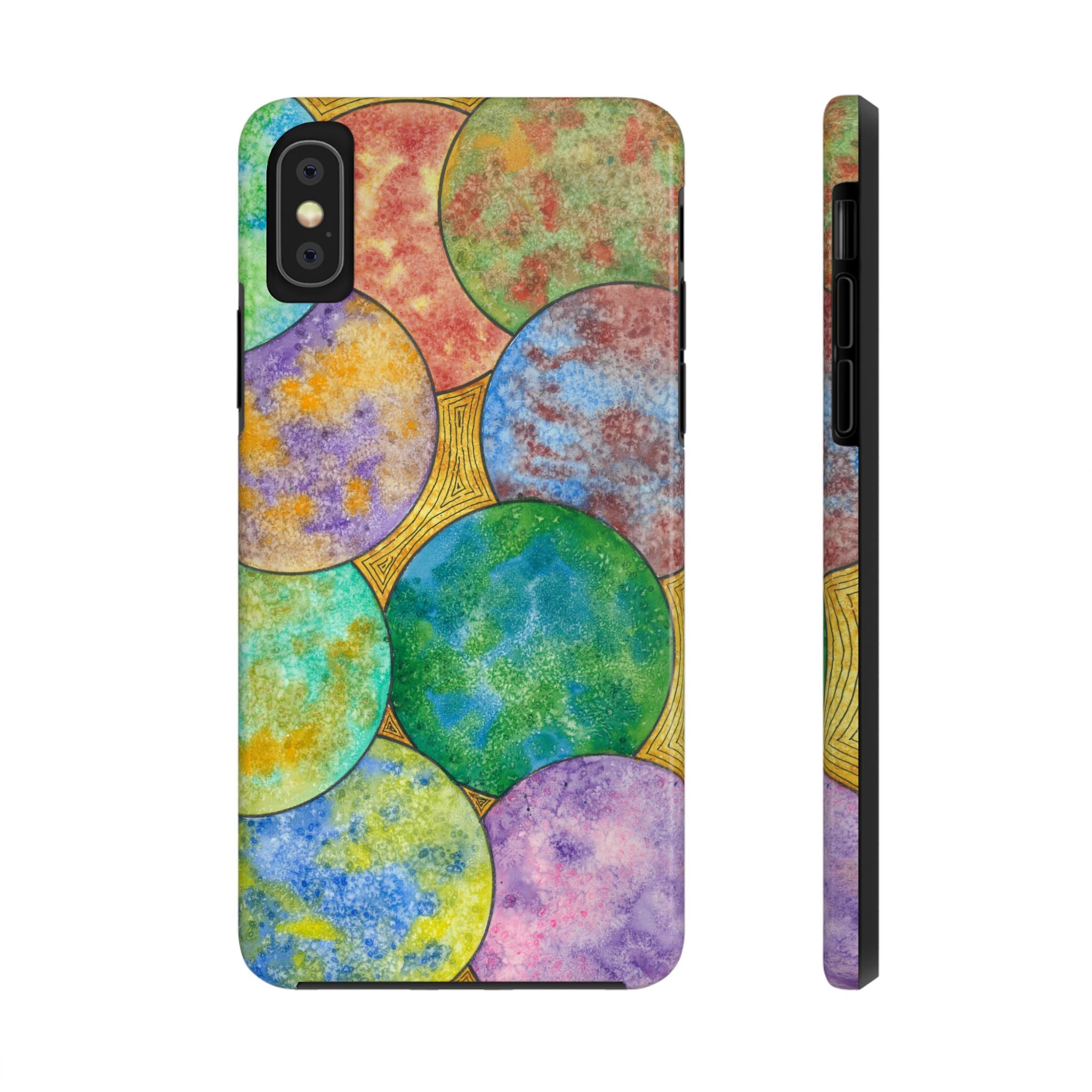 Tough Phone Case - All iPhones and Samsung Galaxys - Exciting Abstract Design #61 Worlds Apart