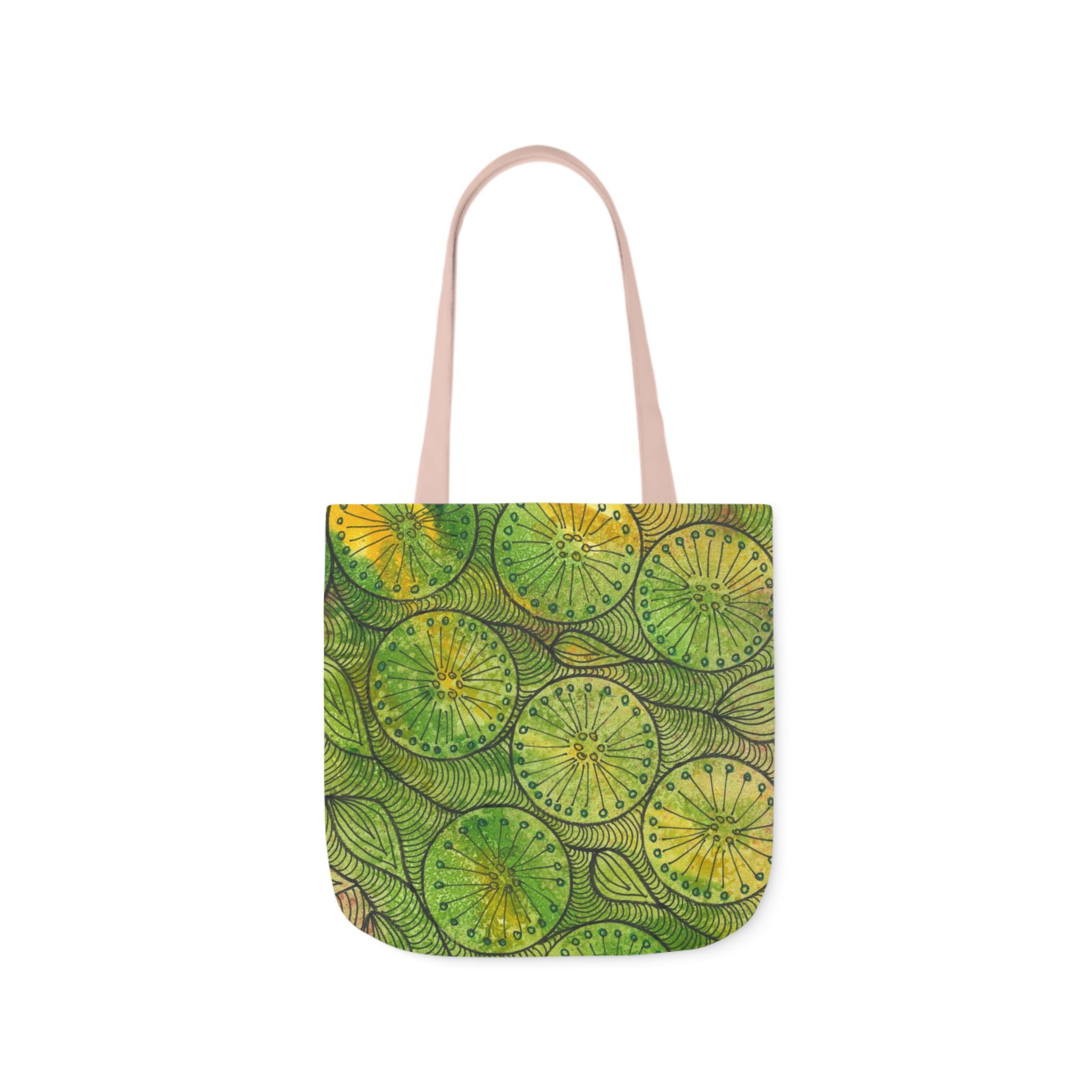 Canvas Tote Bags, Colourful Abstract Designs, 5-Color Straps, 3 Sizes.  For Family and friends or a Special Gift #63 Margarita Mondays