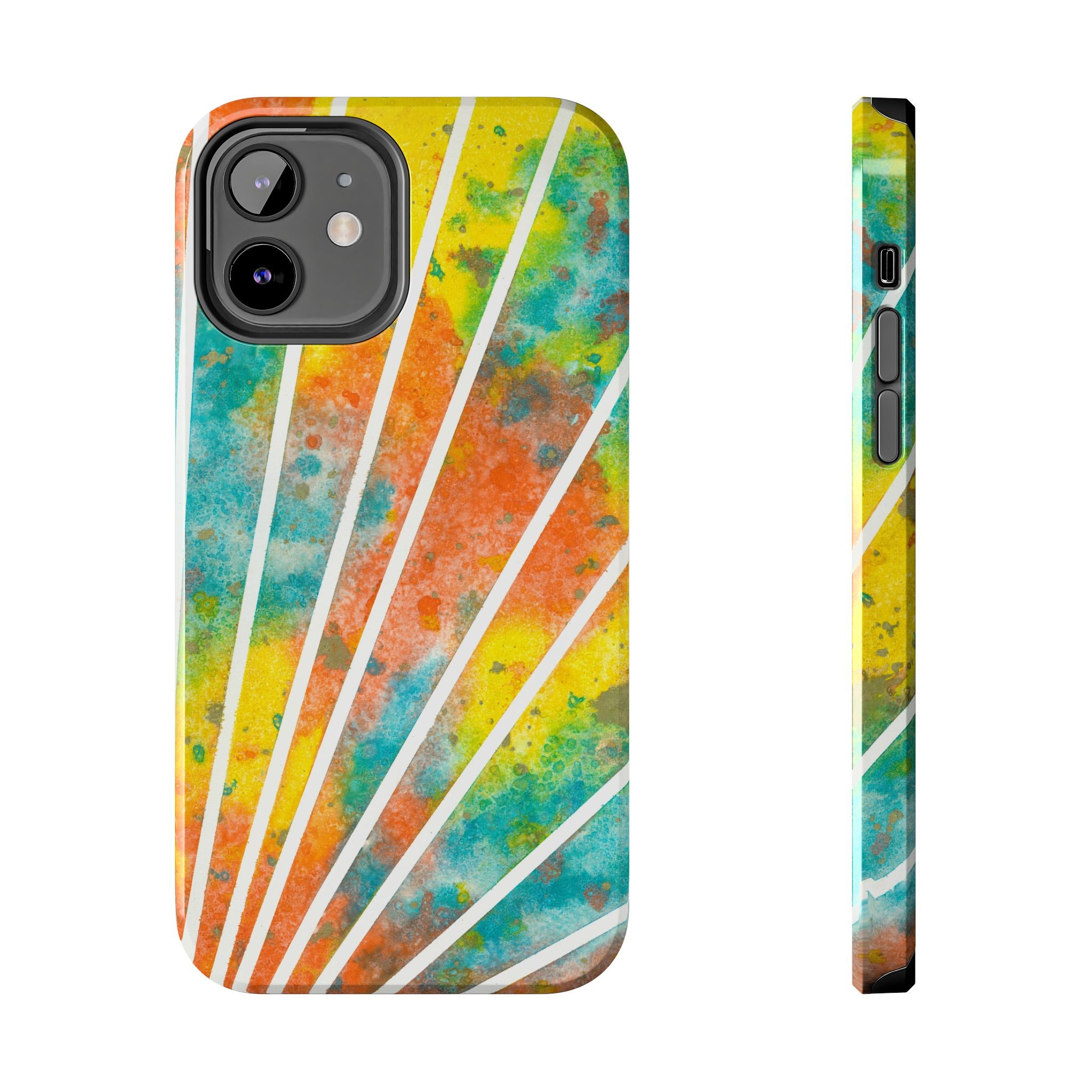 Tough Phone Case - All iPhones and Samsung Galaxys - Exciting Abstract Design #101 Your Energy Radiates