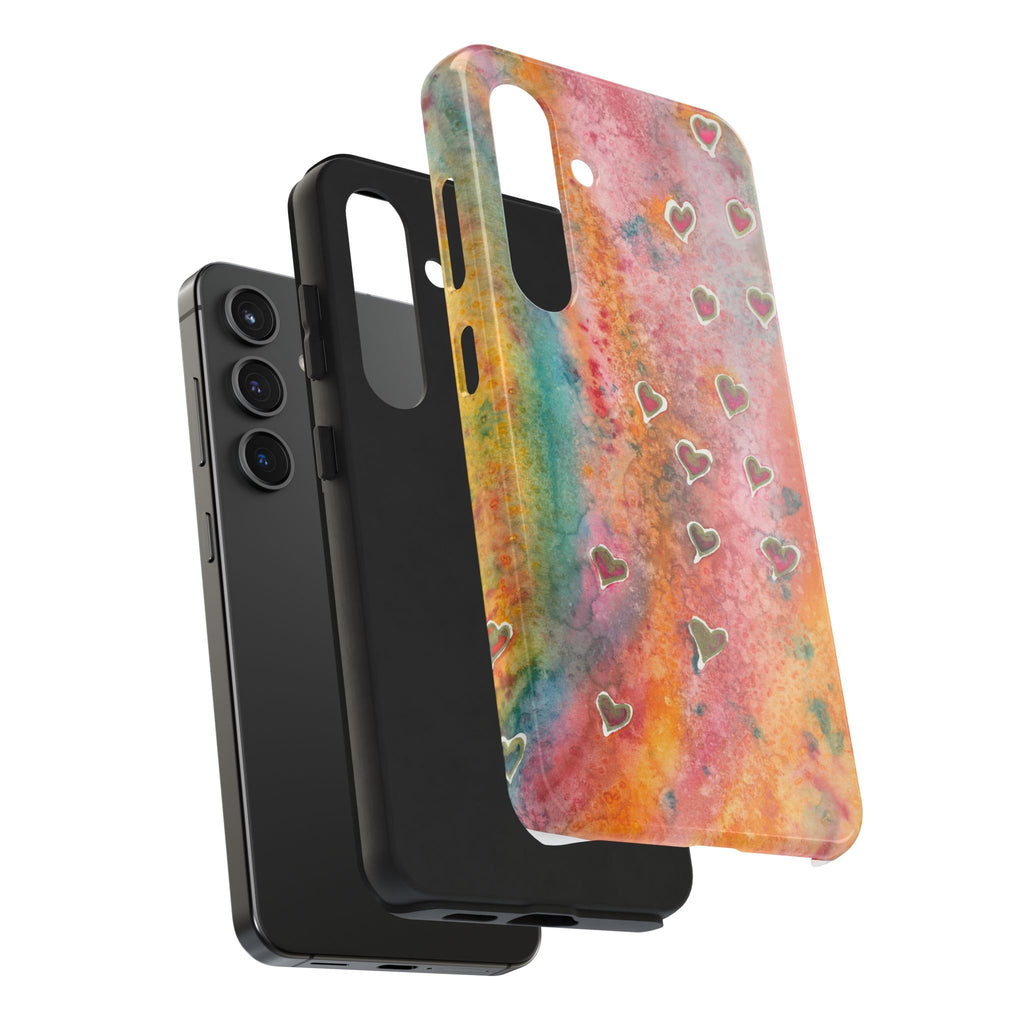 Tough Phone Case - All iPhones and Samsung Galaxys - Exciting Abstract Design #96 Love, Friendship, integrity