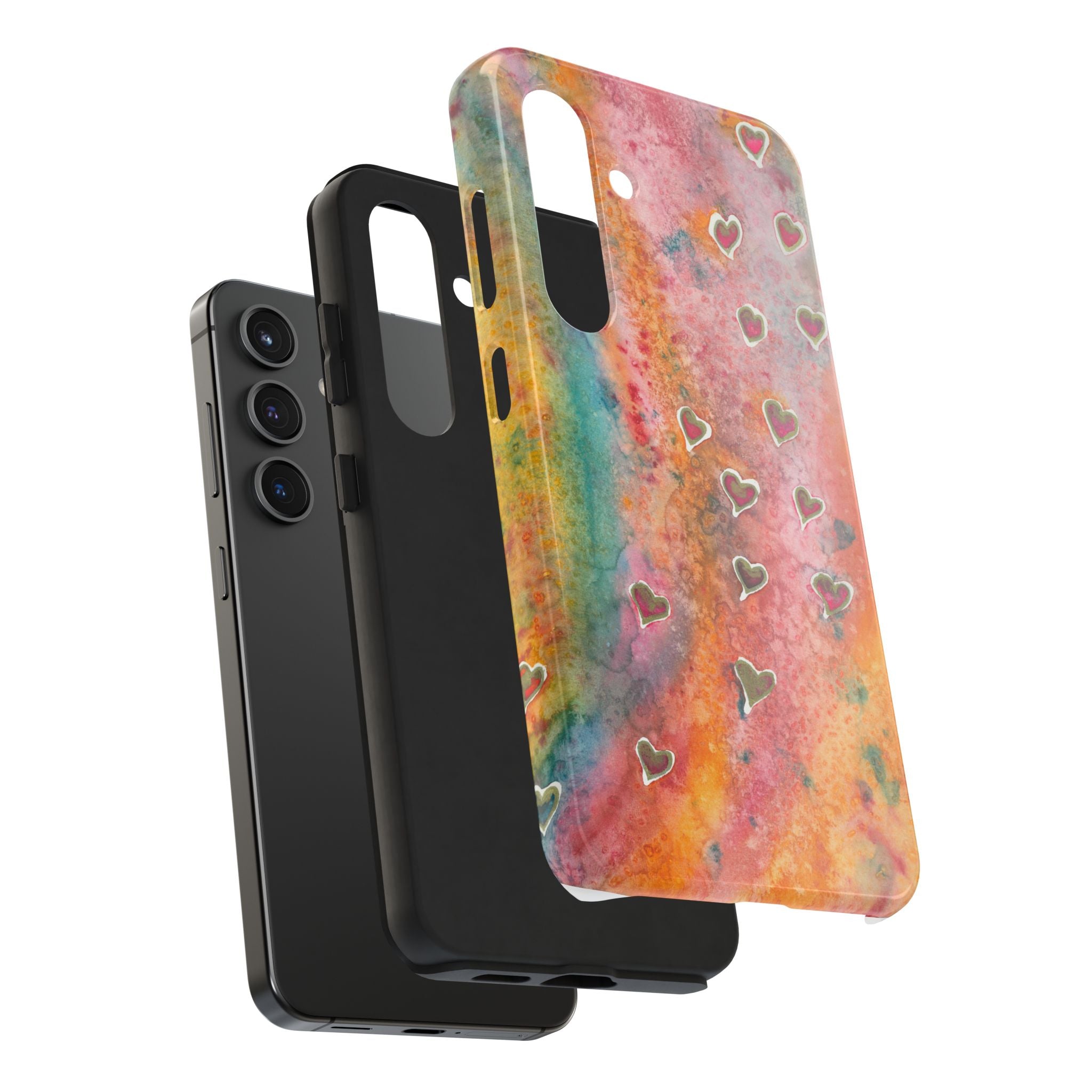 Tough Phone Case - All iPhones and Samsung Galaxys - Exciting Abstract Design #96 Love, Friendship, integrity
