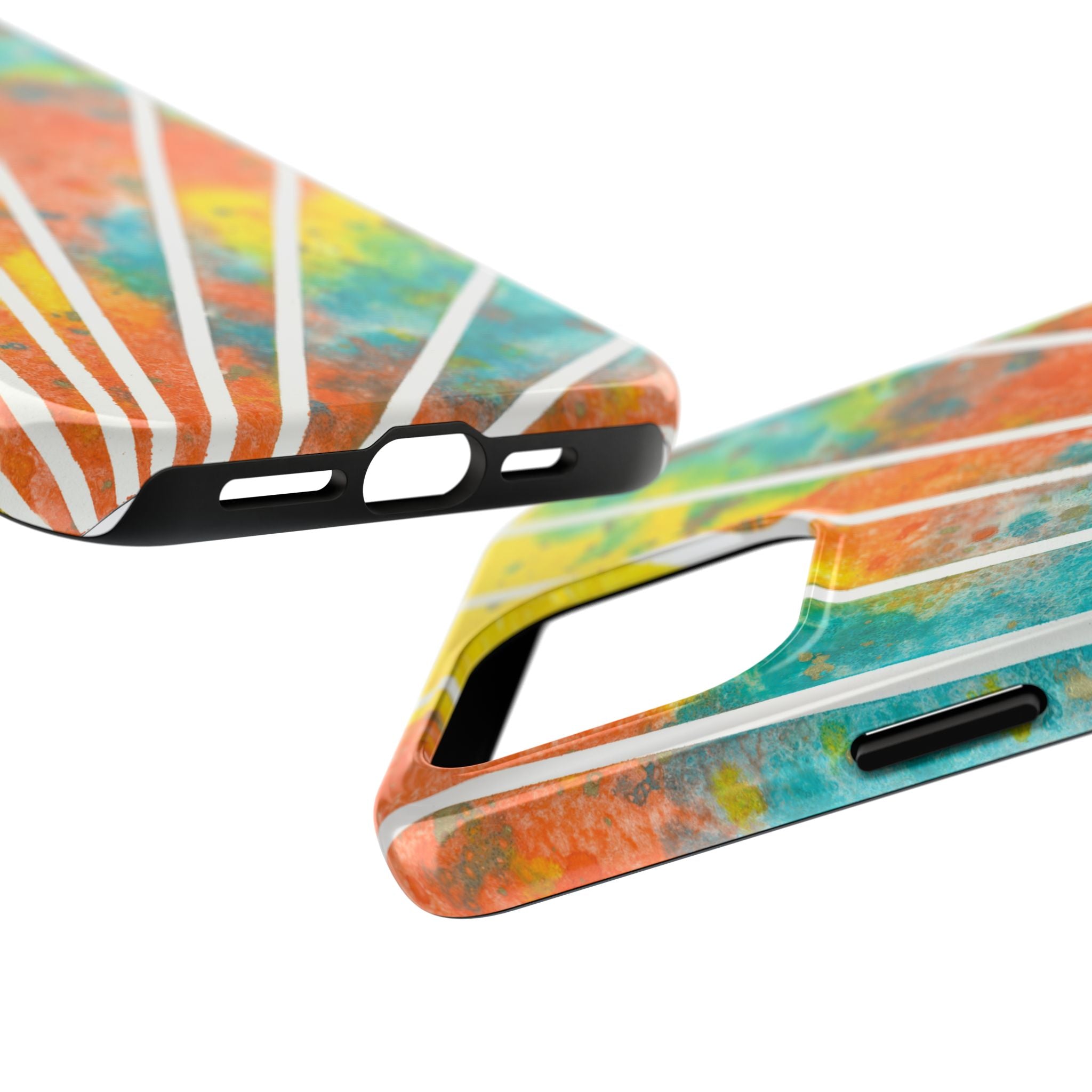 Tough Phone Case - All iPhones and Samsung Galaxys - Exciting Abstract Design #101 Your Energy Radiates