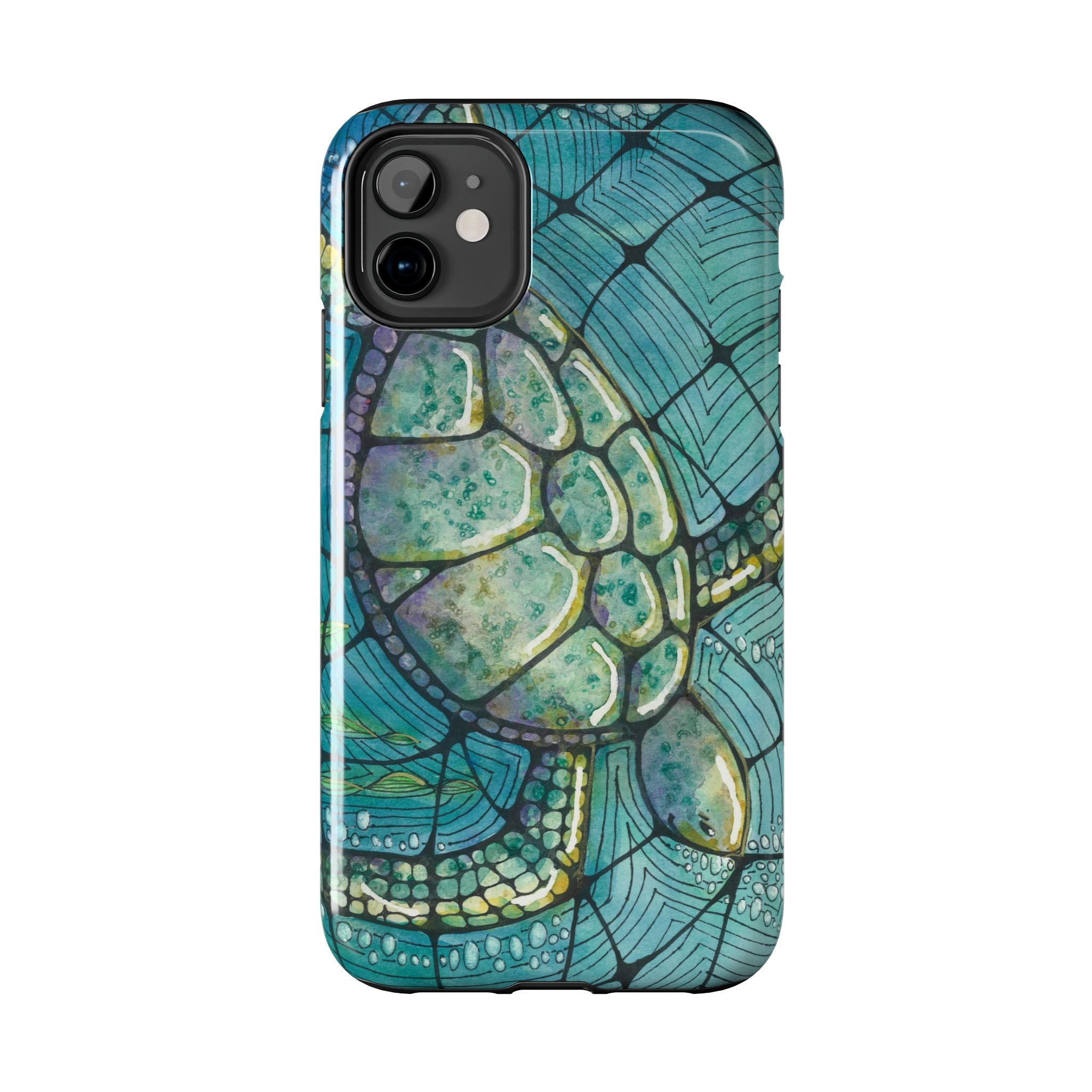 Tough Phone Case - All iPhones and Samsung Galaxys - Exciting Abstract Design #73 Turtling Along