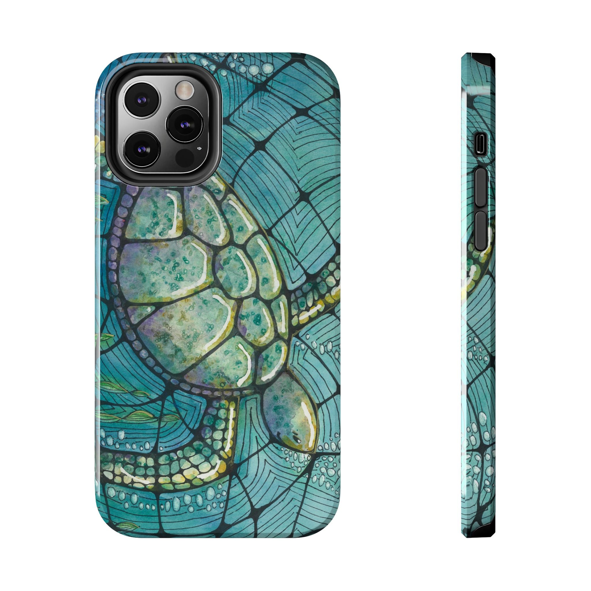 Tough Phone Case - All iPhones and Samsung Galaxys - Exciting Abstract Design #73 Turtling Along