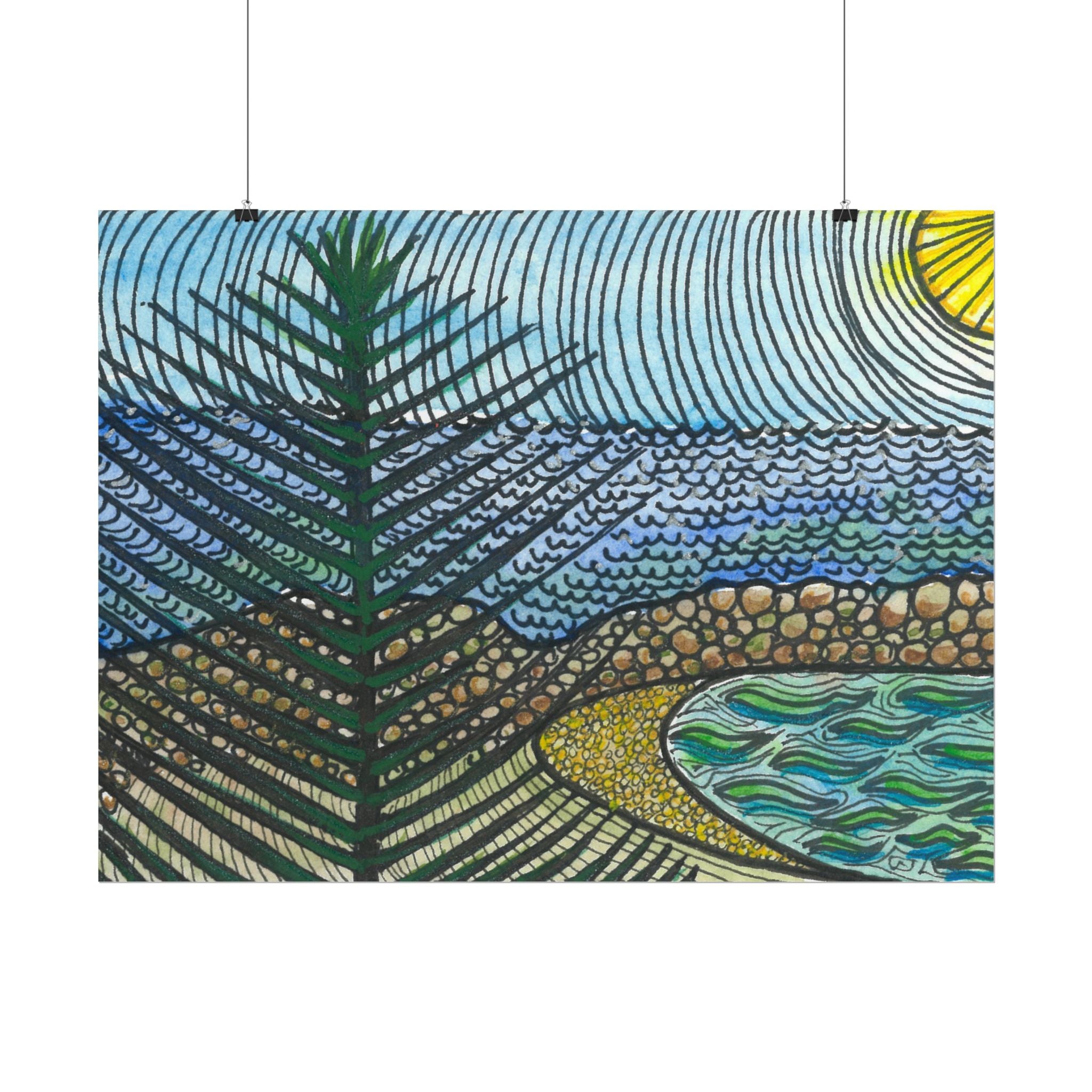 Large Colourful Wall Art, Posters & Prints, For Office, Bedroom or Living Room, or Special Gift #47 Cottesloe